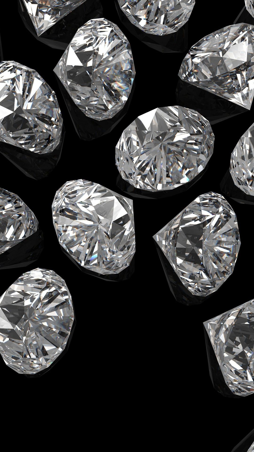 Captivating diamond image, Glittering diamond wallpaper, Sparkling jewel, Mesmerizing shine, 1080x1920 Full HD Handy