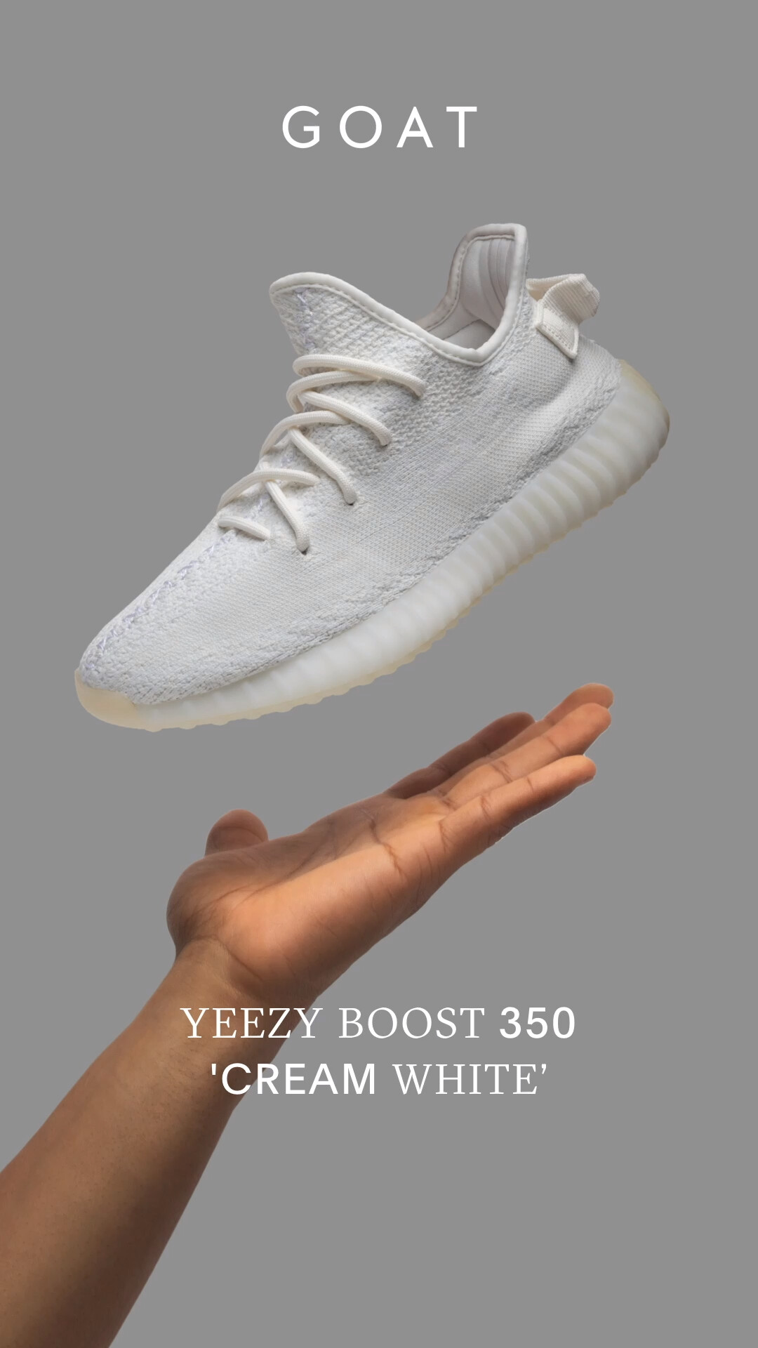 Yeezy: Boost 350 V2 'Cream White, Triple White', Shoes fashion. 1080x1920 Full HD Background.