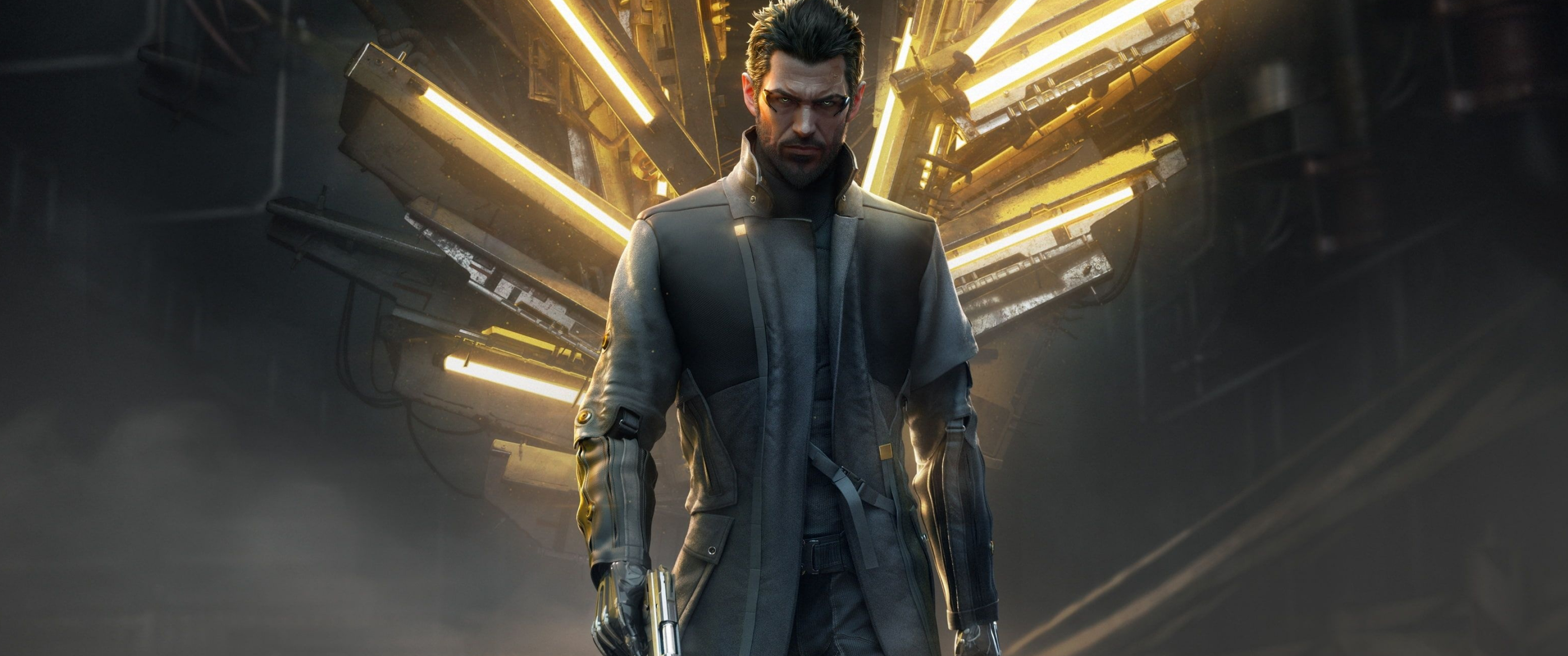 Deus Ex, Mankind Divided, Gaming, 3440x1440 Dual Screen Desktop