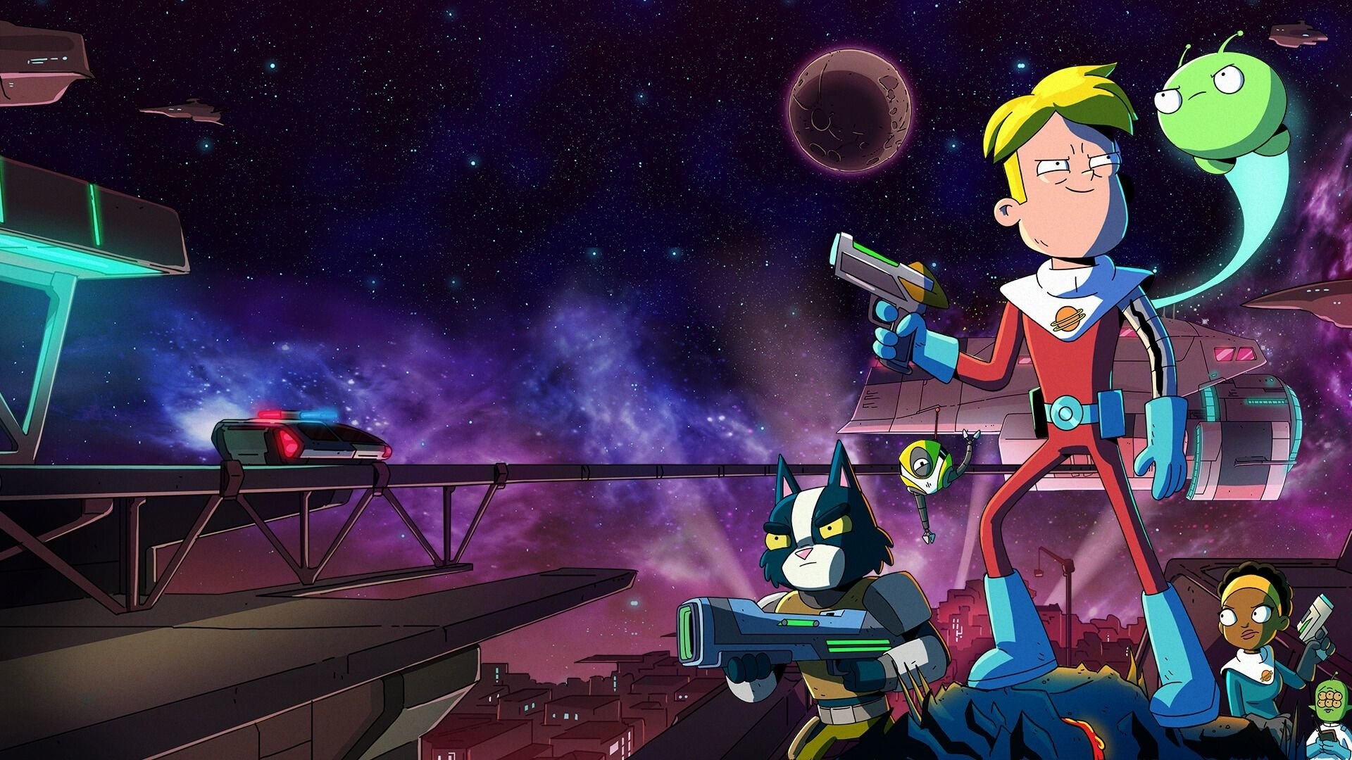 Final Space, KVN, HD wallpapers, Background images, 1920x1080 Full HD Desktop