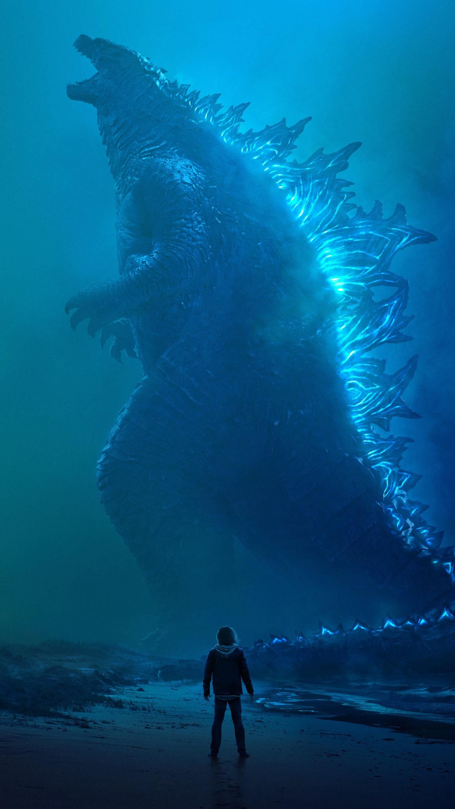 Godzilla: A daikaiju who first appeared in the 1954 Toho film Gojira. 1540x2740 HD Background.