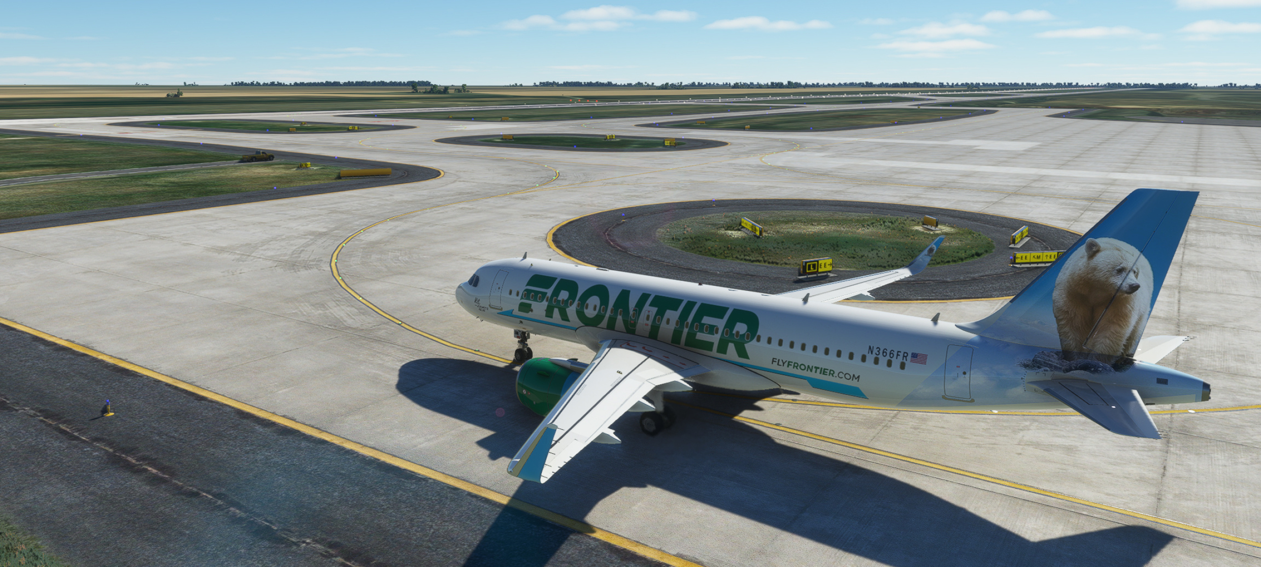 Frontier Airlines, Avsim screen shots, The Avsim community, Frontier, 2560x1160 Dual Screen Desktop