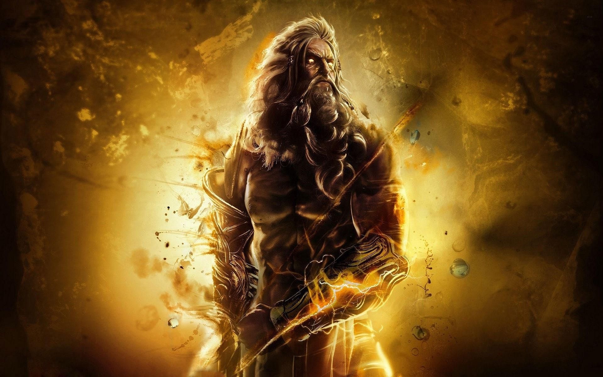 Zeus: A fictional deity, appearing in American comic books published by Marvel Comics. 1920x1200 HD Background.