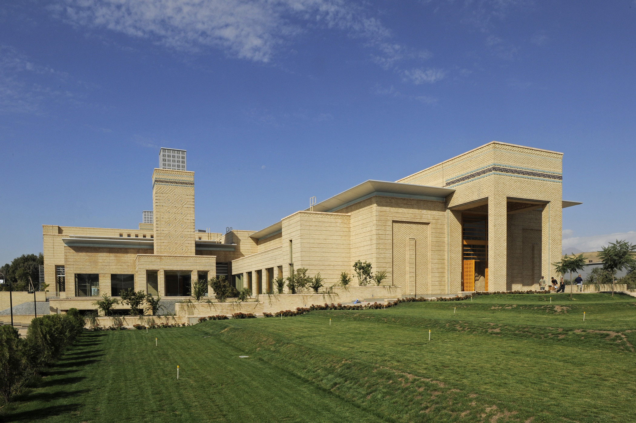 Gallery architecture, Ismaili Centre, Cultural landmark, Dushanbe travel, 2100x1400 HD Desktop