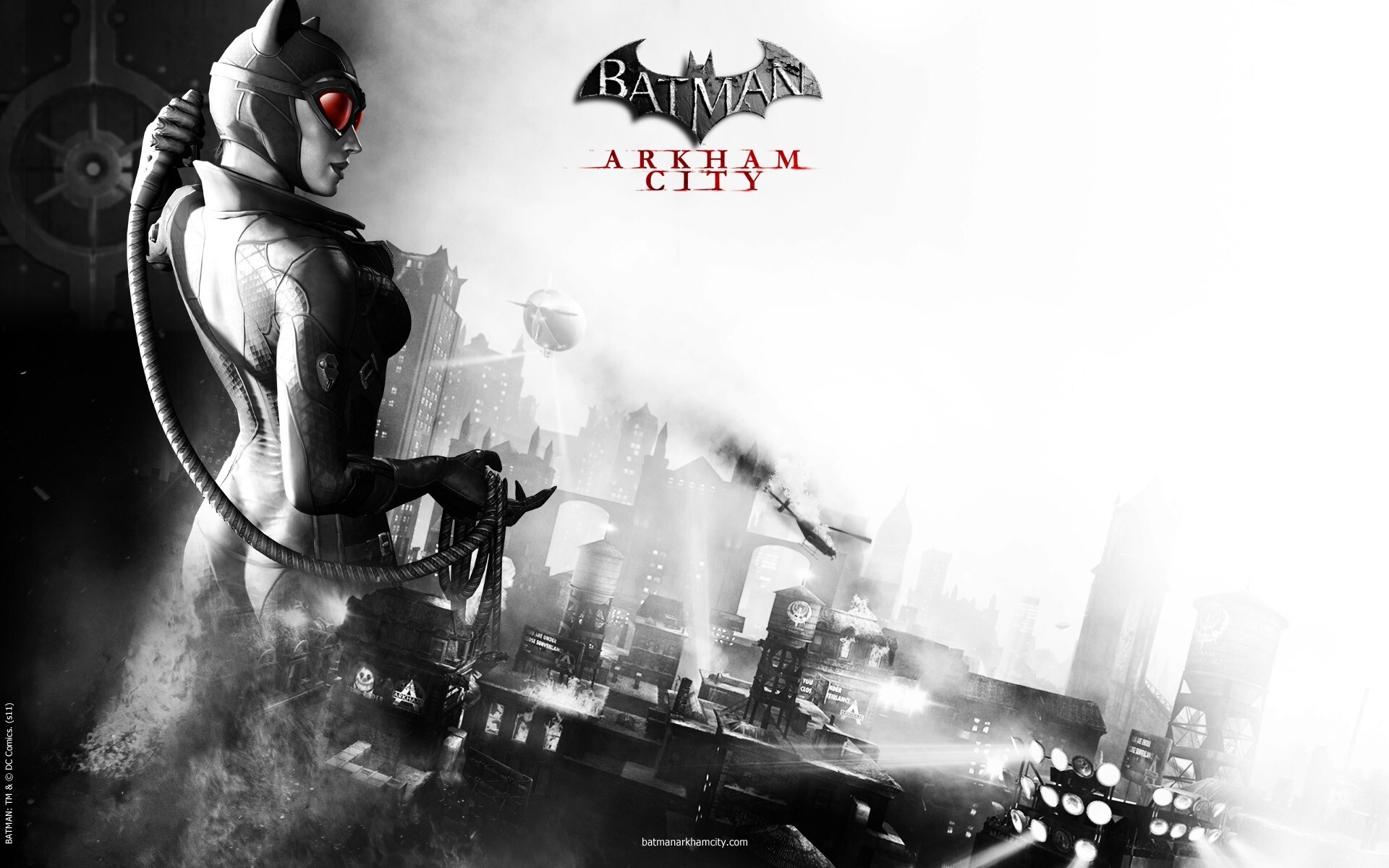 Batman: Arkham City: Catwoman, Selina Kyle, An open world action video game. 1920x1200 HD Background.