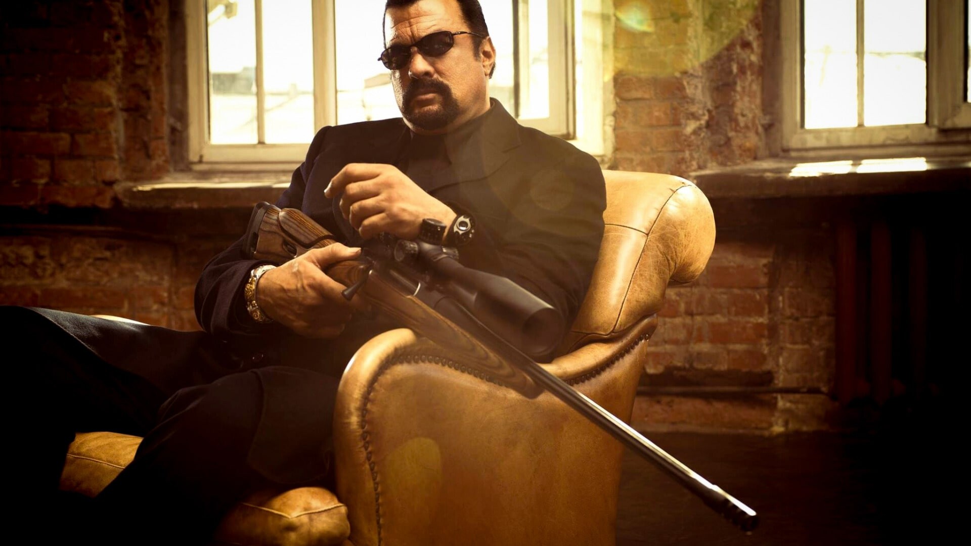 Steven Seagal: An American actor, film producer, 2011, American television action series entitled True Justice. 1920x1080 Full HD Wallpaper.
