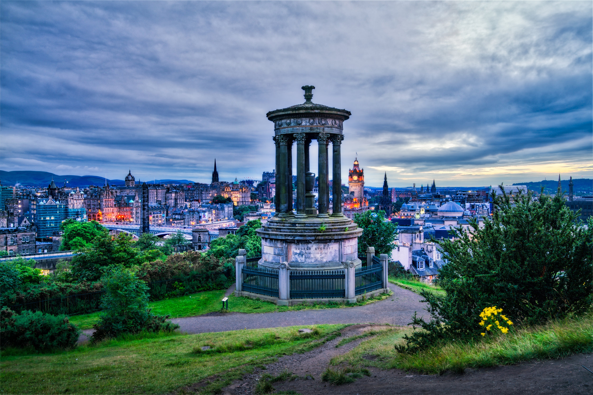 Calton Hill Edinburgh, Scotland, Hans Mast, Scottish landmark, 2500x1670 HD Desktop