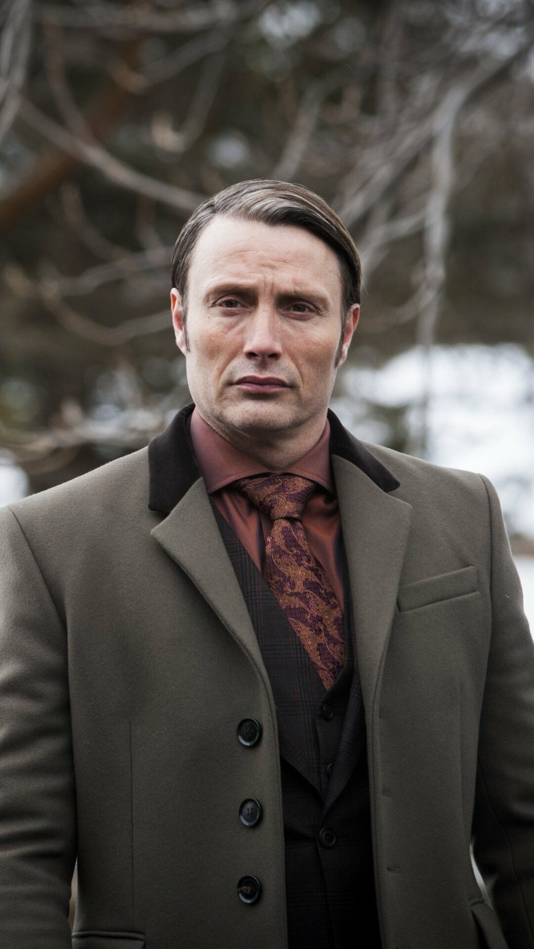 Hannibal (TV Series): Dr. Lecter, a psychiatrist who works with Special Agent Will Graham to track down serial killers. 1080x1920 Full HD Wallpaper.