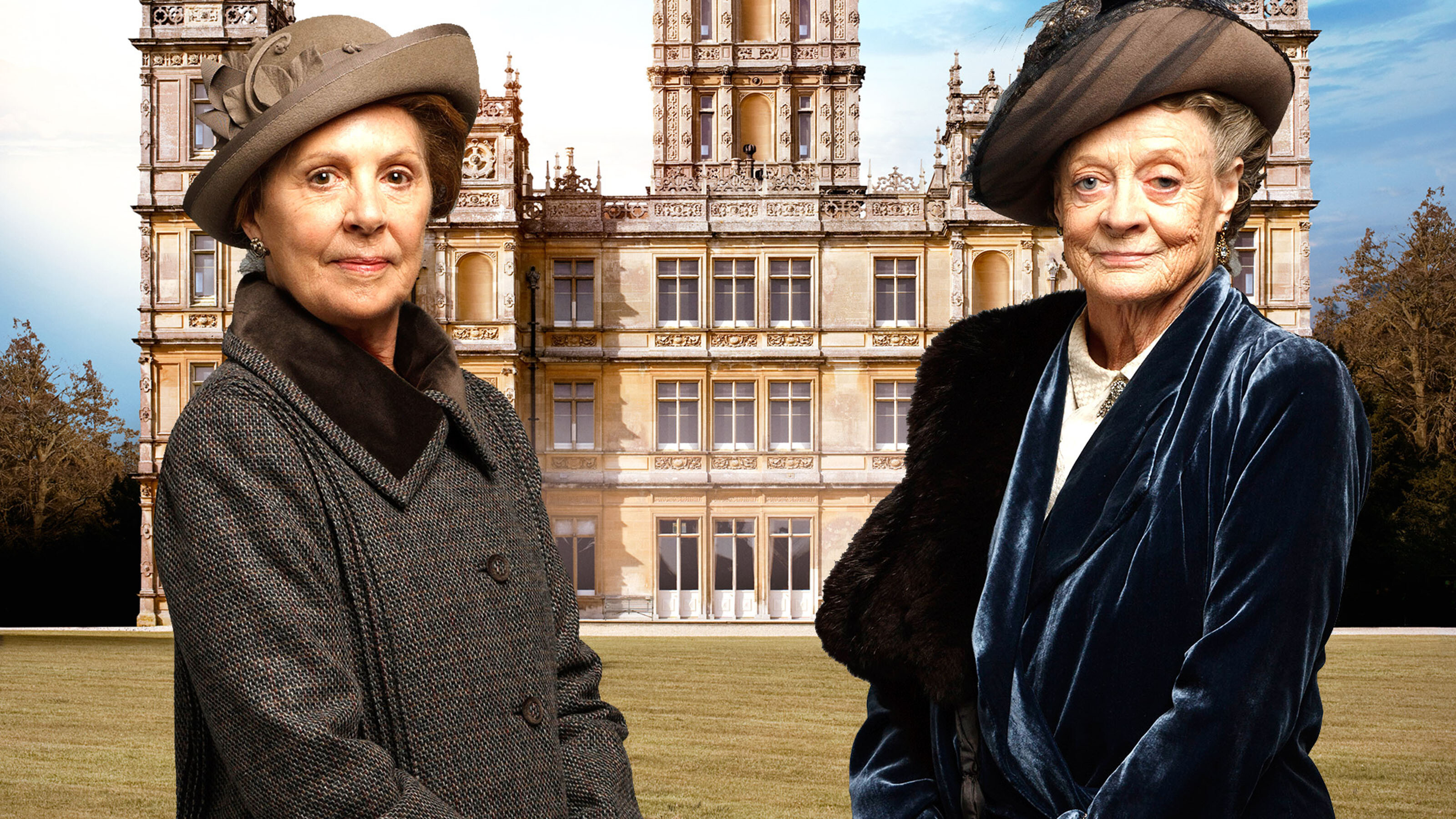 Downton Abbey: TV show, Violet Crawley, Dowager Countess of Grantham, Isobel Crawley. 3200x1800 HD Wallpaper.