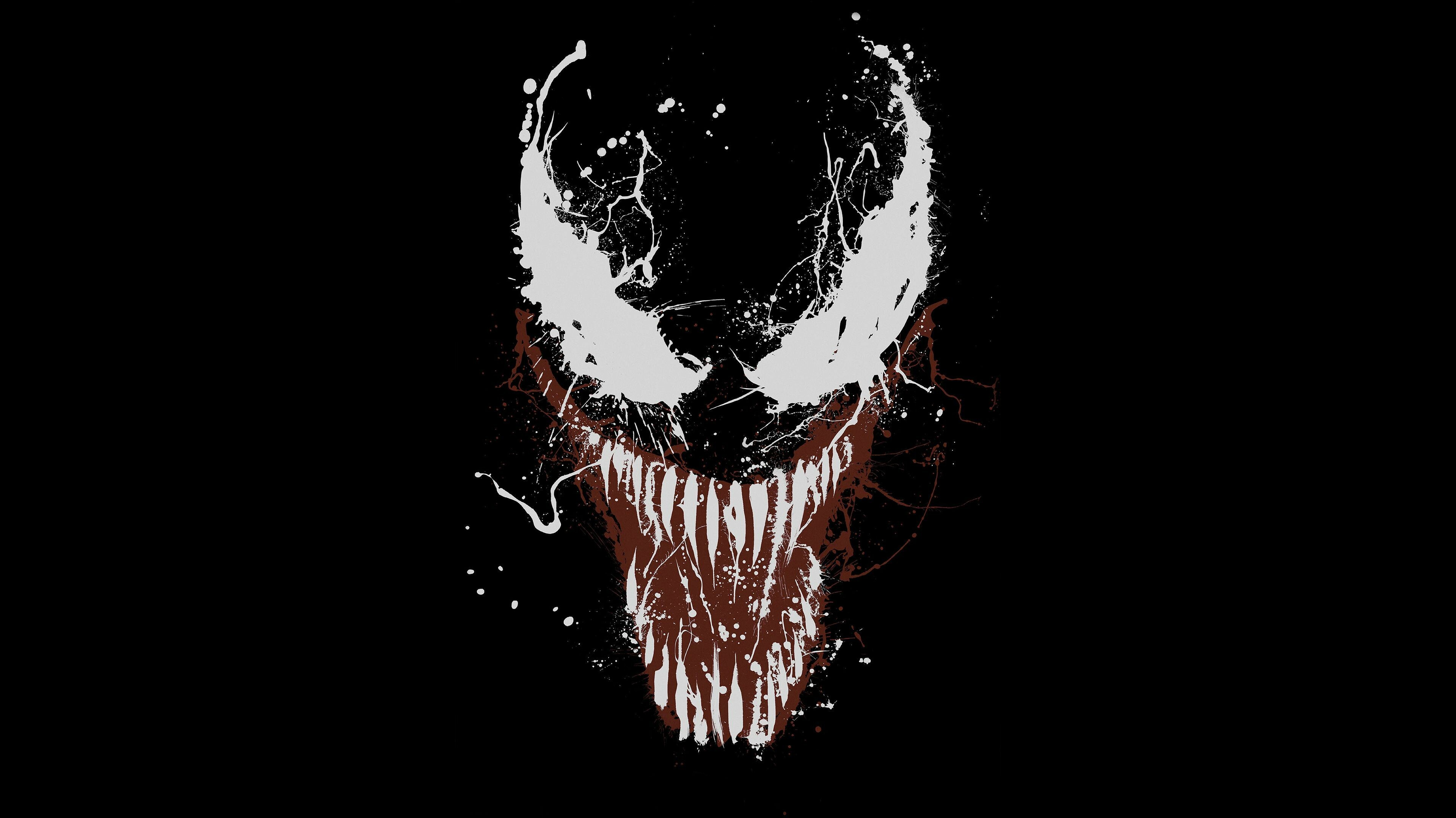 Venom: A 2018 American superhero film featuring the Marvel Comics character of the same name. 3840x2160 4K Wallpaper.