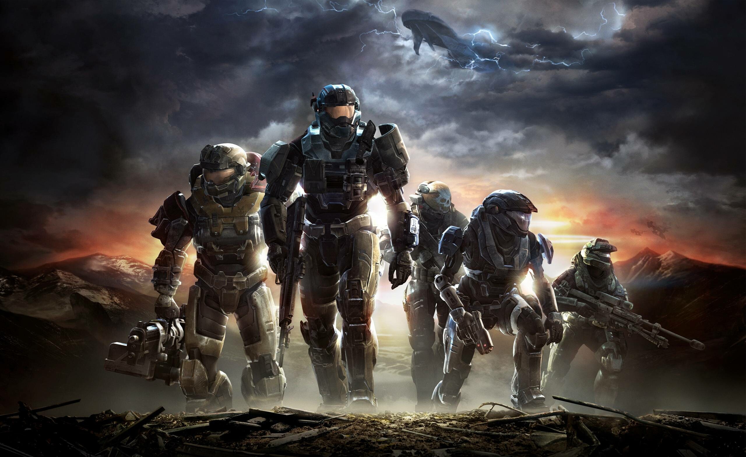 Halo Spartan, Armored warriors, Intense combat, Halo universe, 2560x1570 HD Desktop