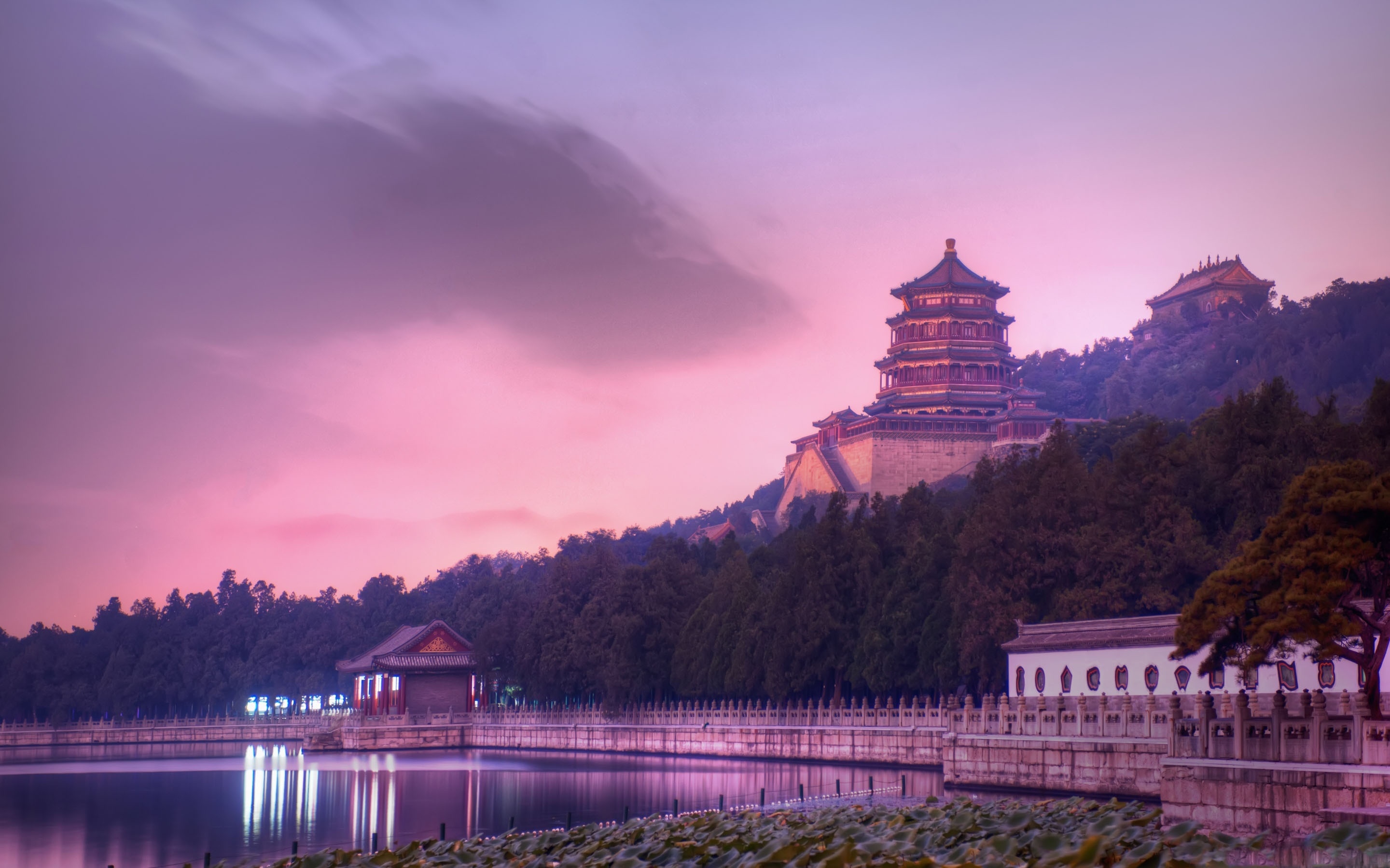 Palace: Summer Palace Beijing, An imperial garden in the Qing dynasty, 1750. 2880x1800 HD Wallpaper.