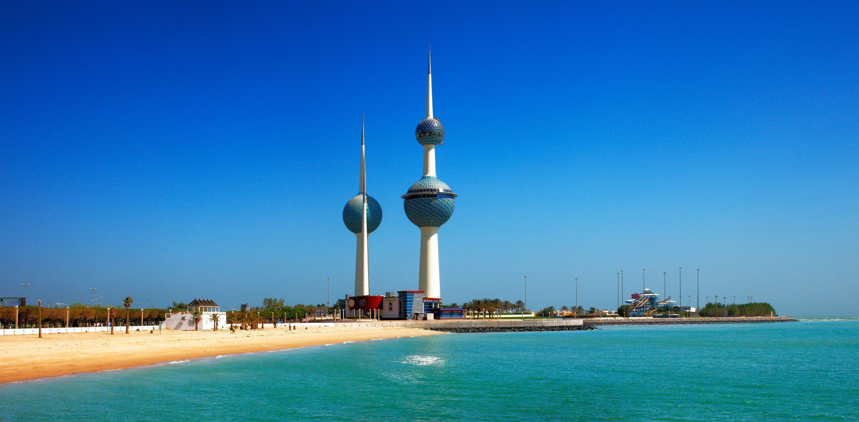 Kuwait City, Urban skyline, Middle East metropolis, Architectural marvels, 2930x1440 Dual Screen Desktop
