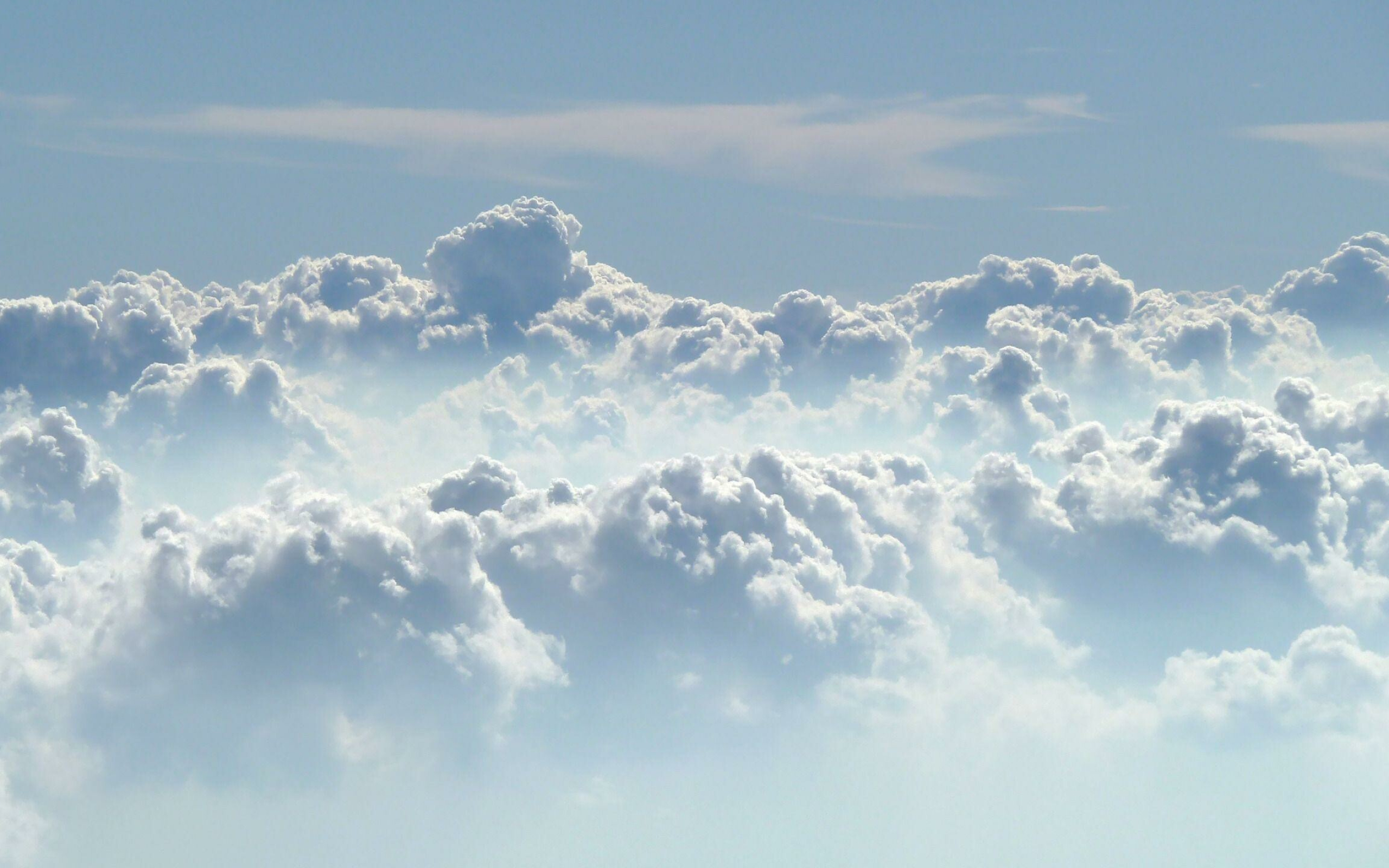 Clouds: Tropospheric type forms in any of three levels based on altitude range above the Earth's surface. 2560x1600 HD Wallpaper.