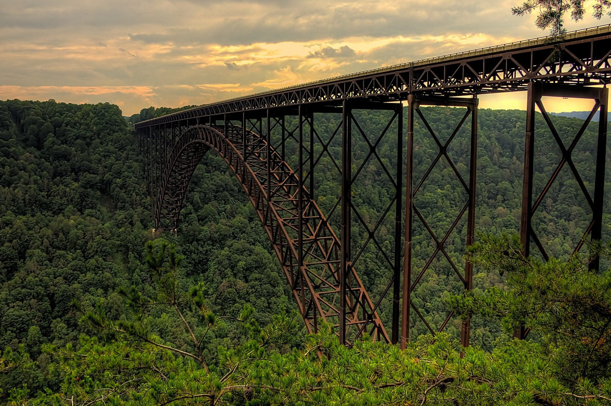 Virginia Travels - Forest railroad bridge, HD backgrounds, 2050x1370 HD Desktop