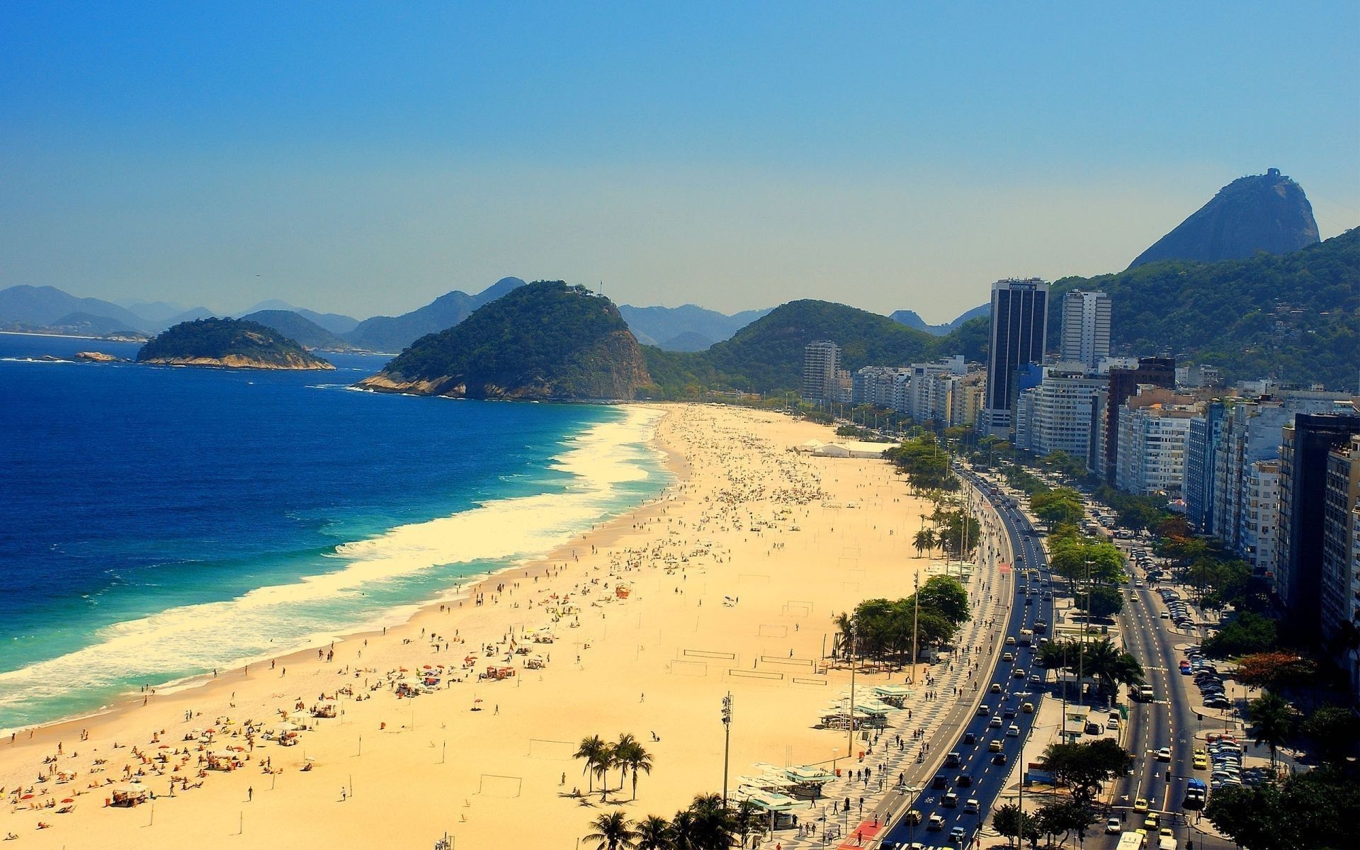 Stunning wallpapers, Copacabana paradise, Top backgrounds, Beach escape, 1920x1200 HD Desktop