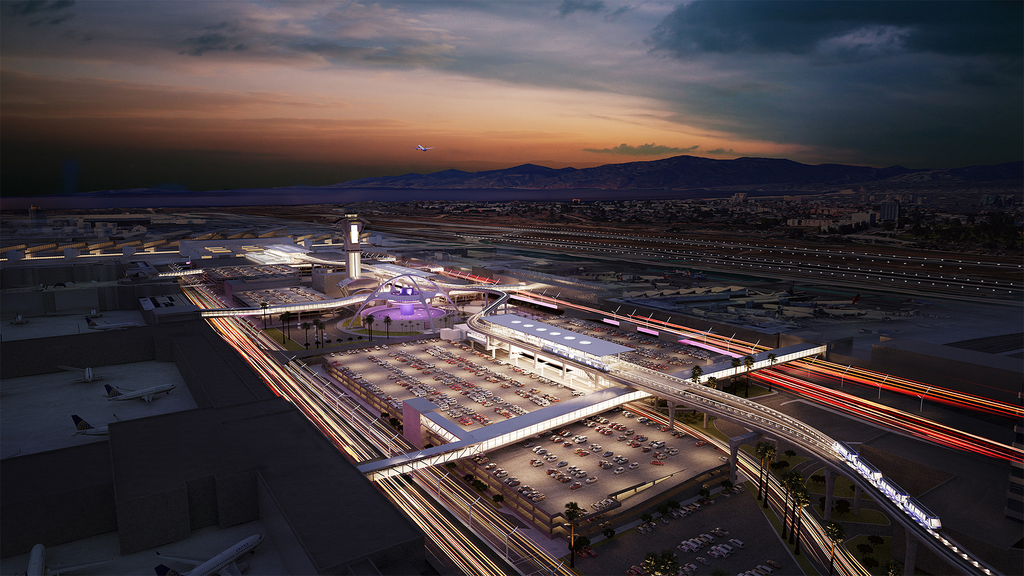 Los Angeles Airport, Monorail system, New consortium, Archinect news, 2000x1130 HD Desktop
