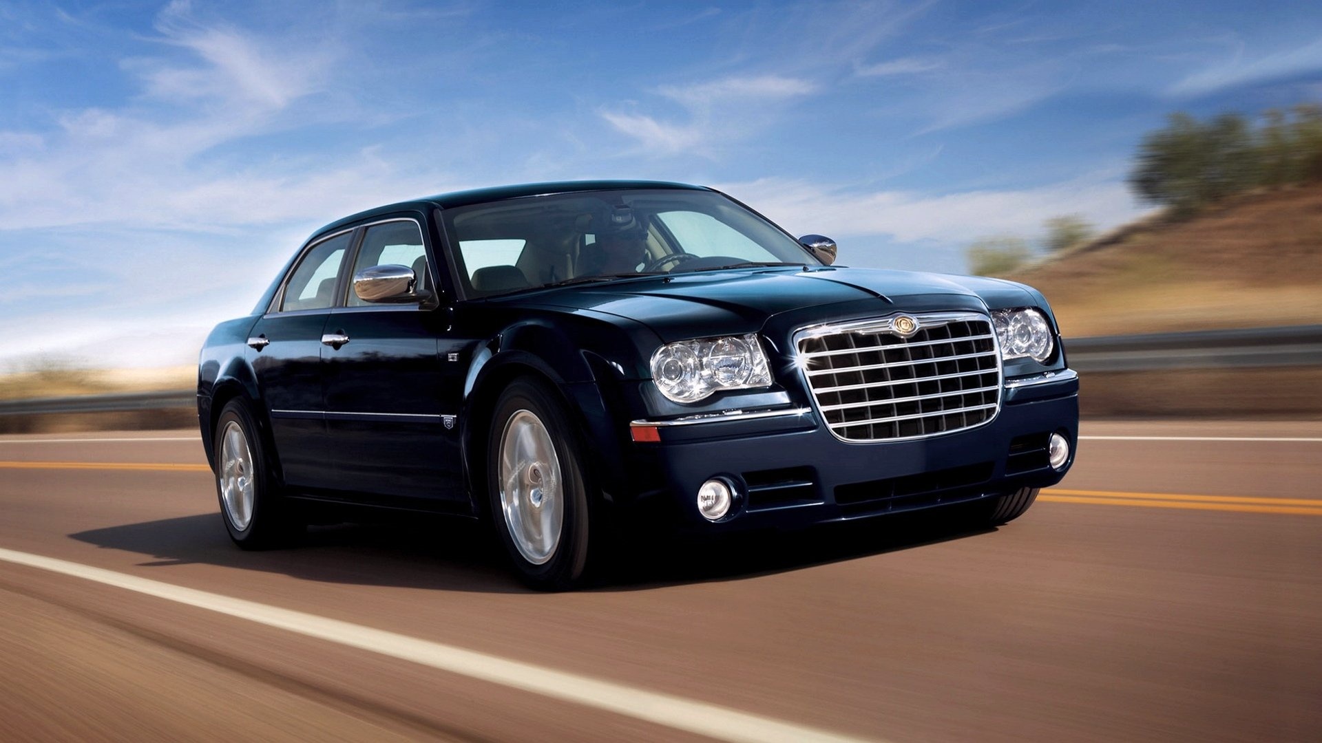 Chrysler 300, Black luxury car, Automotive elegance, 300 series, 1920x1080 Full HD Desktop