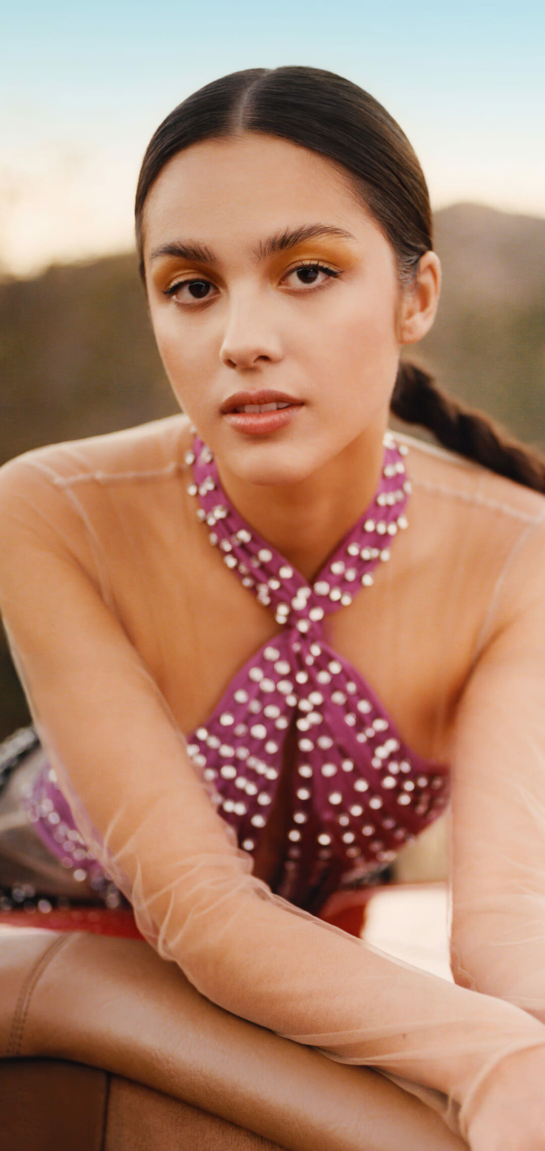 Olivia Rodrigo: High School Musical: The Musical: The Series, Actress, Disney. 1080x2280 HD Background.