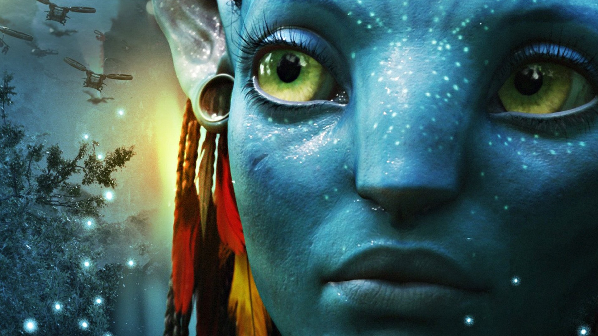 Zoe Saldana, Avatar movie, Free wallpaper, 1920x1080 Full HD Desktop