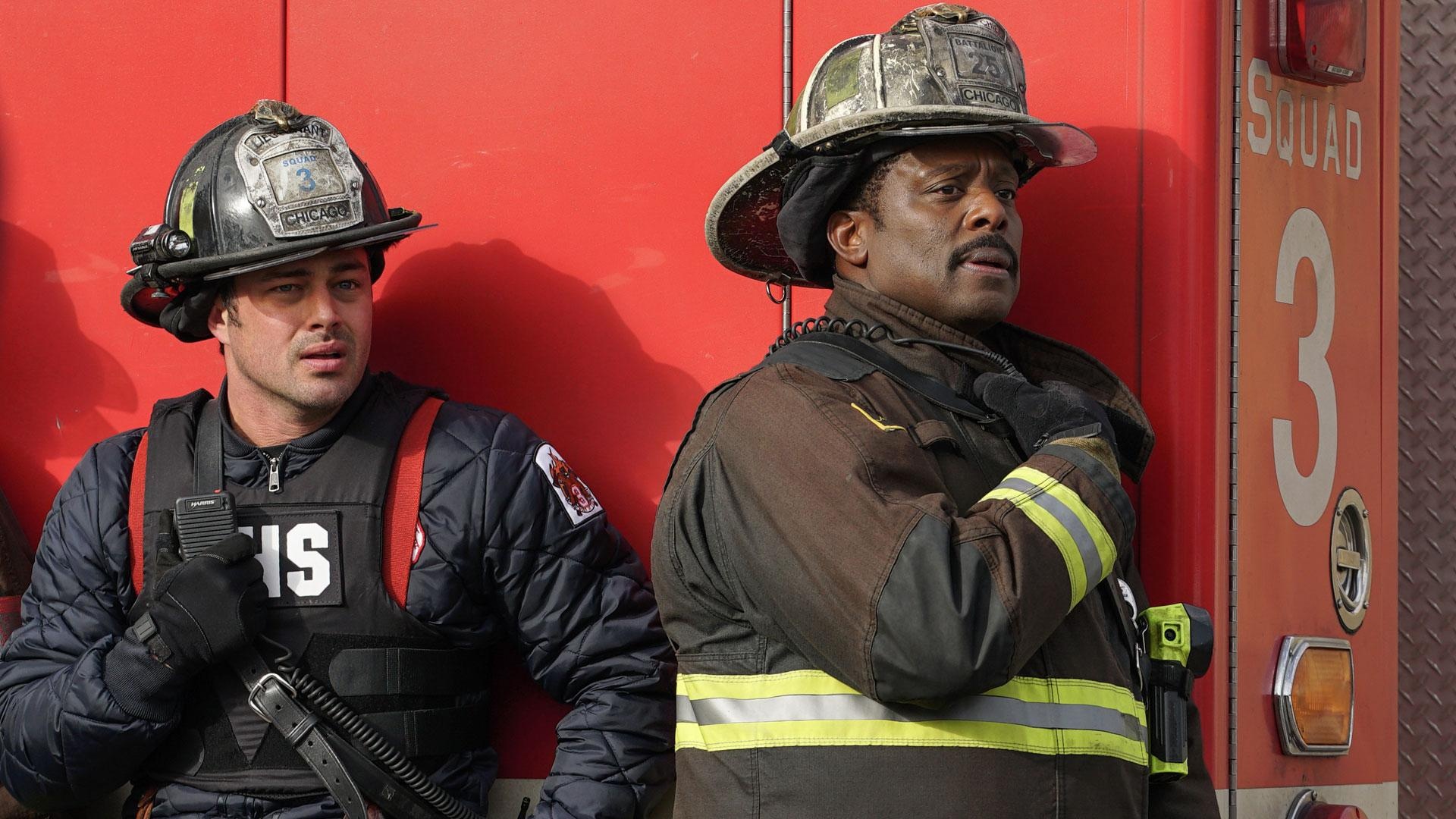 Chicago Fire cast, Firefighter characters, Dramatic storyline, Heroism on screen, 1920x1080 Full HD Desktop