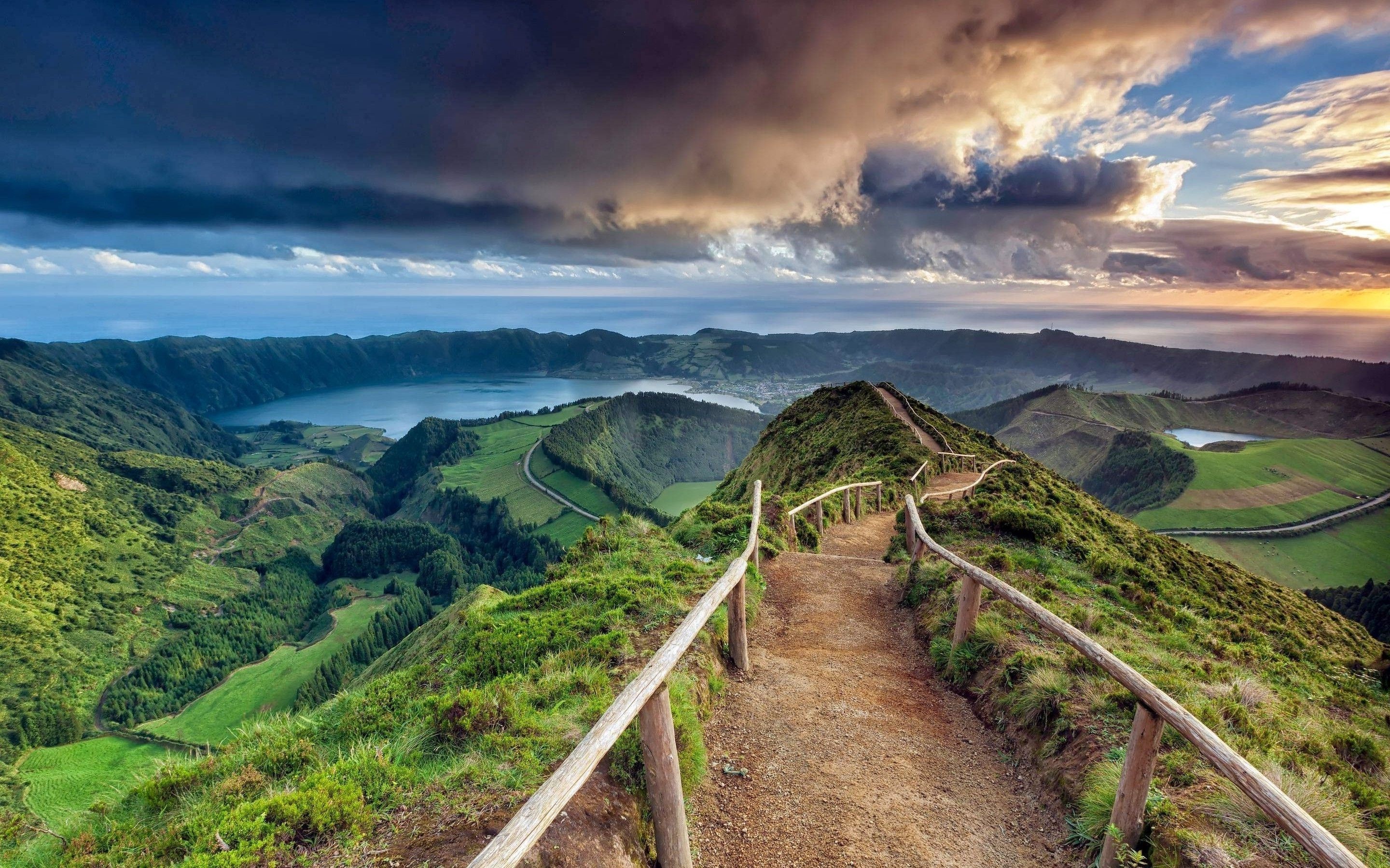 Azores beauty, Captivating landscapes, Stunning backgrounds, Serene charm, 2880x1800 HD Desktop