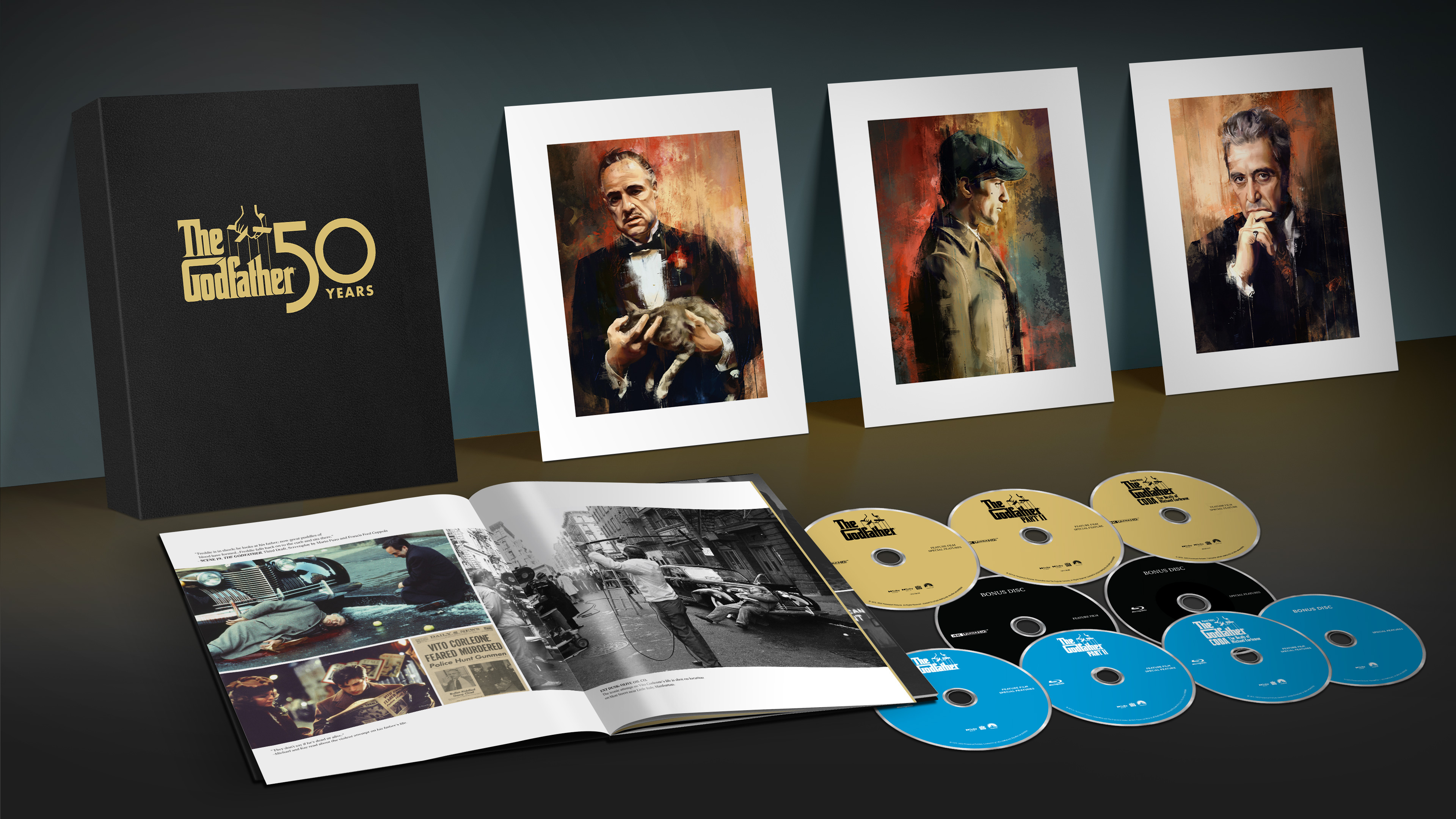 Michael Corleone, Limited edition box set, Precious collectible, Ultimate fan item, 3840x2160 4K Desktop