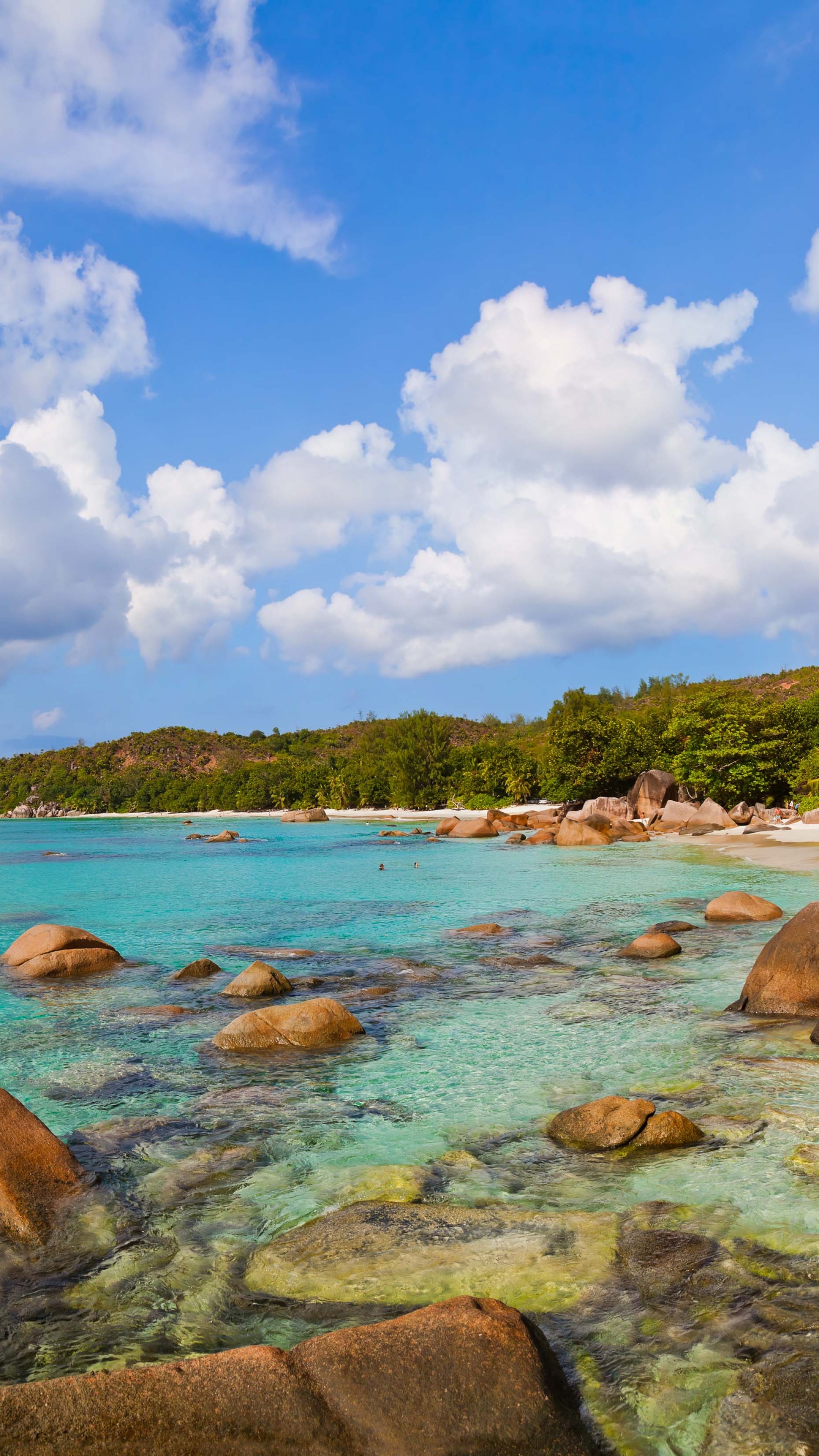 Anse Lazio Praslin Island, Seychelles beaches, Best beaches of 2016, Travelers choice awards, 2160x3840 4K Phone