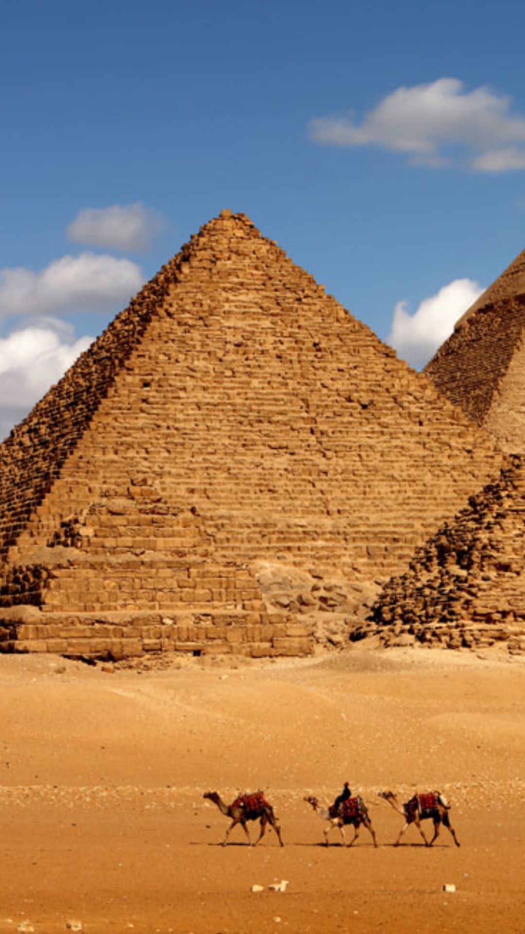 Pyramid wonder, Ancient treasures, Cairo's splendor, Egyptian history, 1080x1920 Full HD Phone