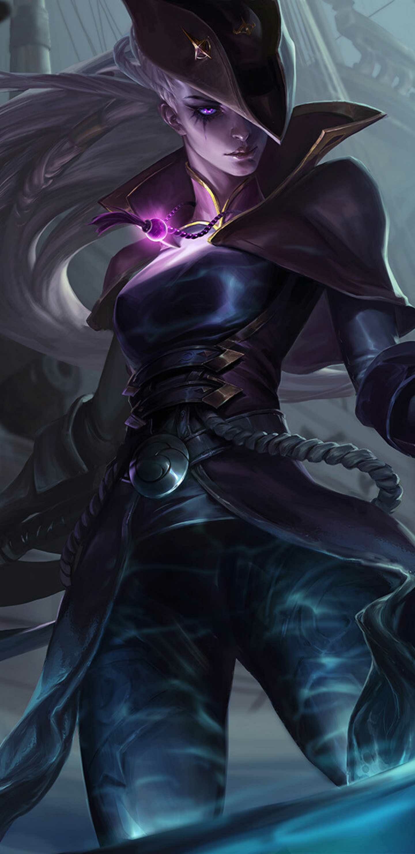 League of Legends: Diana, Scorn of the Moon, Assassin, Diver. 1440x2960 HD Background.