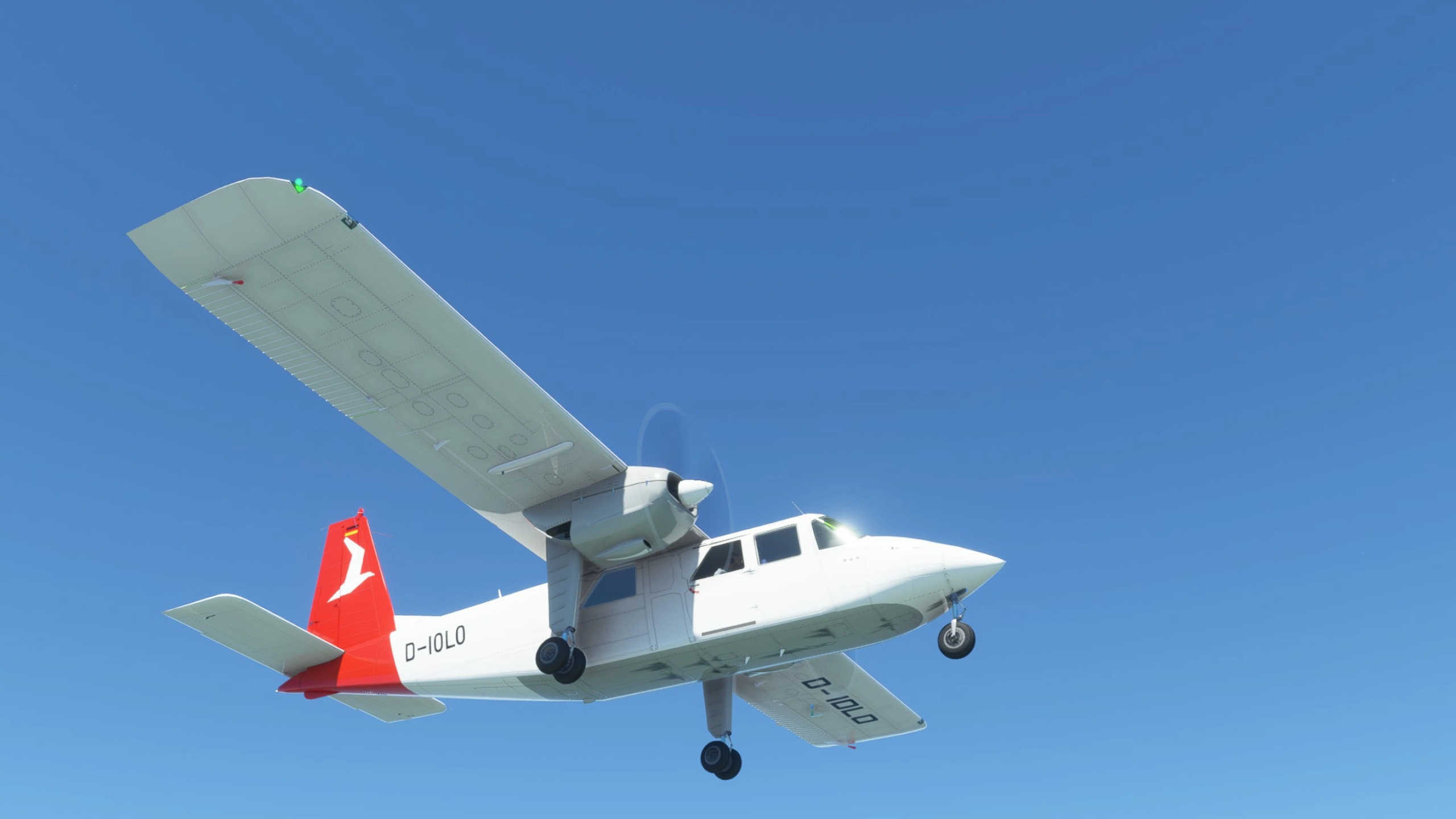 Britten-Norman BN-2 Ostfriesischer Flug Dienst D-IOLO Microsoft Flight Simulator 2560x1440
