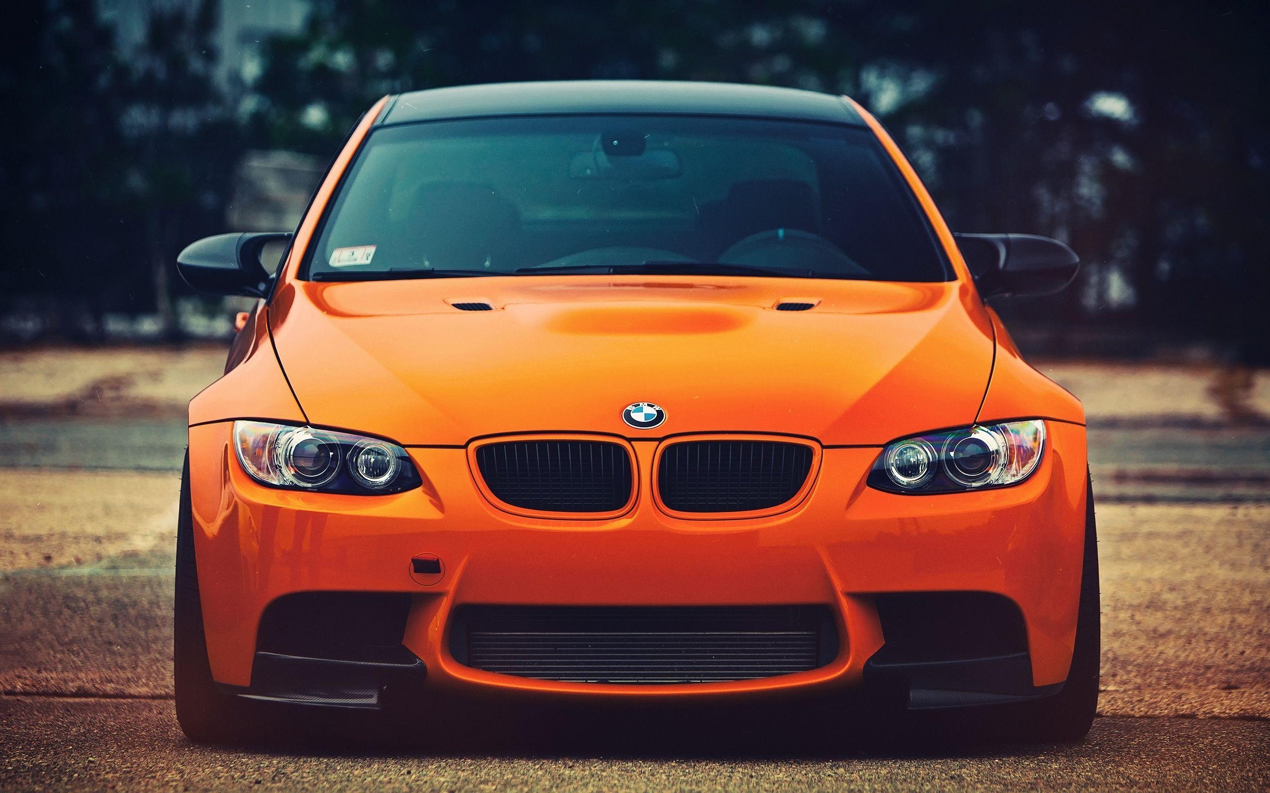Orange BMW, Striking wallpaper, Attention-grabbing style, Expressive design, 2560x1600 HD Desktop
