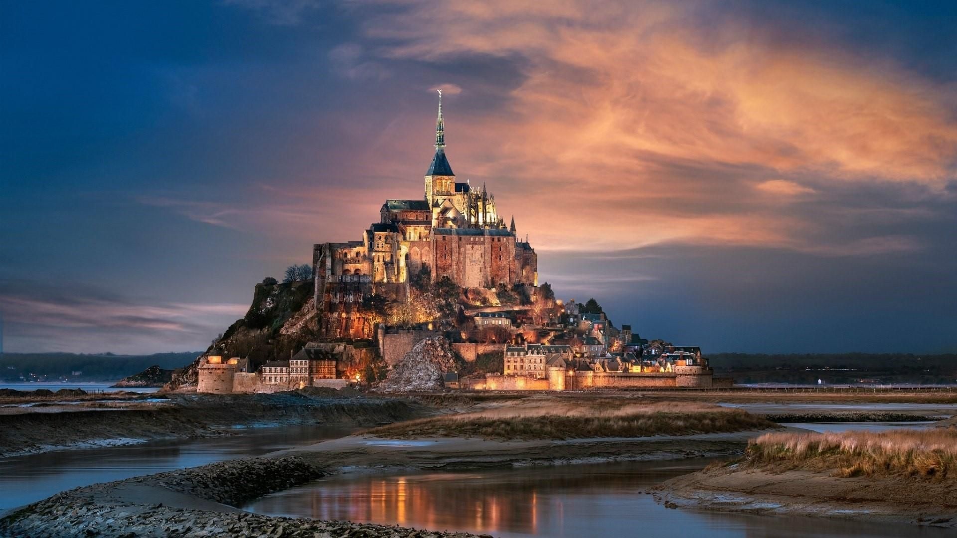 Mont Saint Michel, Impressive structure, Timeless beauty, Fascinating history, 1920x1080 Full HD Desktop