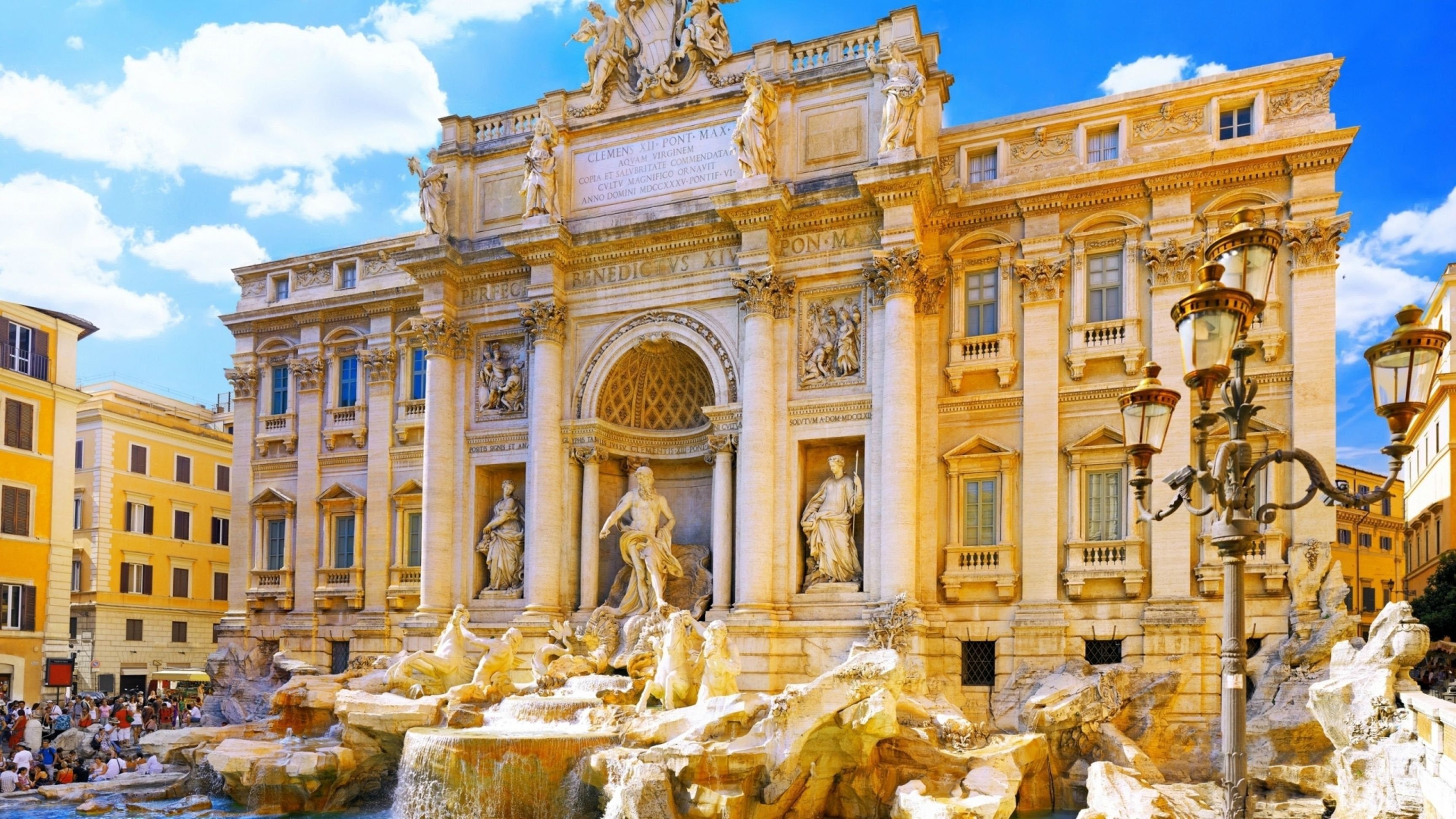 Trevi Fountain Wallpapers, Top Free, Travels, 3460x1950 HD Desktop