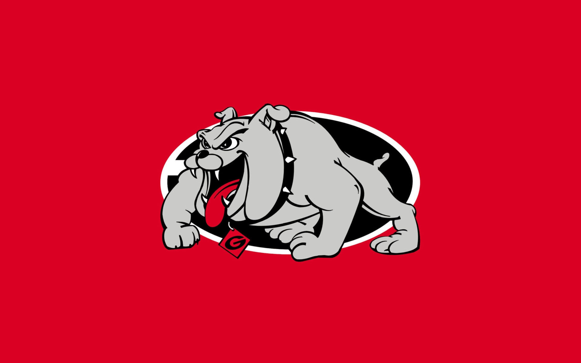 Georgia Bulldogs: American football university team mascot, Uga, The only undefeated team in 1980. 1920x1200 HD Background.