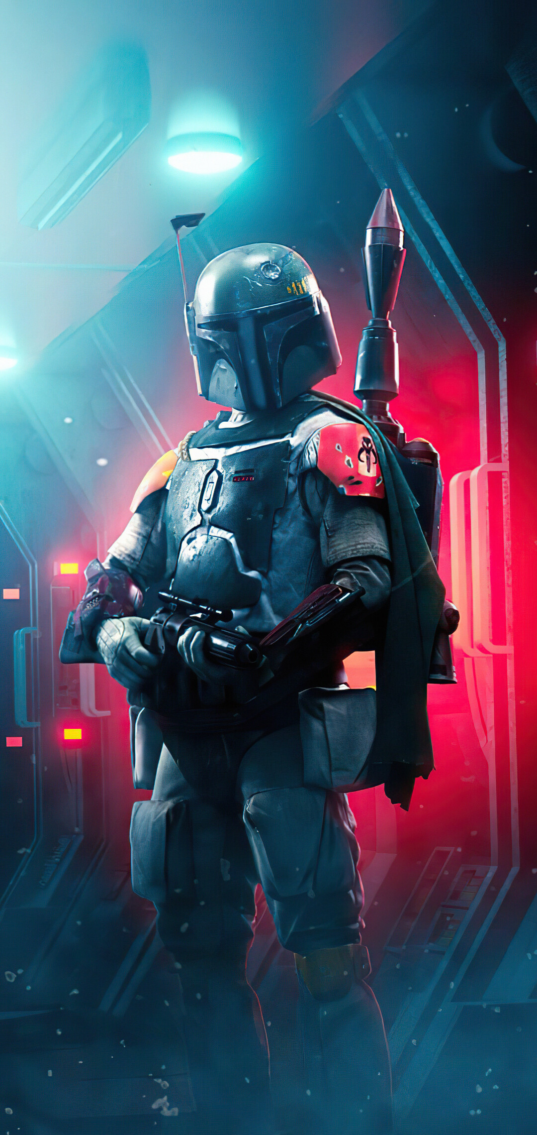 The Book of Boba Fett: Once regarded as one of the most fearsome and capable bounty hunters in the galaxy, Star Wars. 1080x2280 HD Wallpaper.