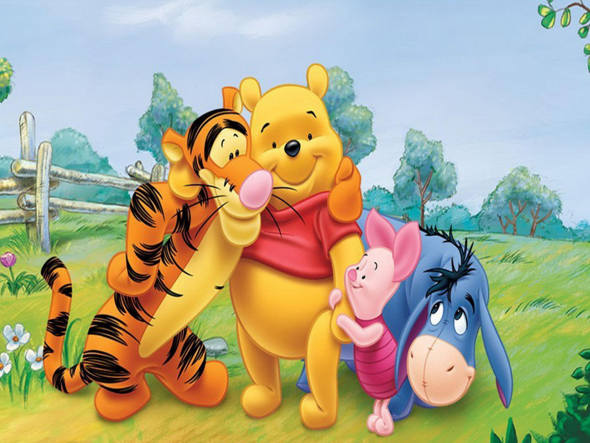 Eeyore, Winnie the Pooh, Tigger, Piglet, 1920x1440 HD Desktop