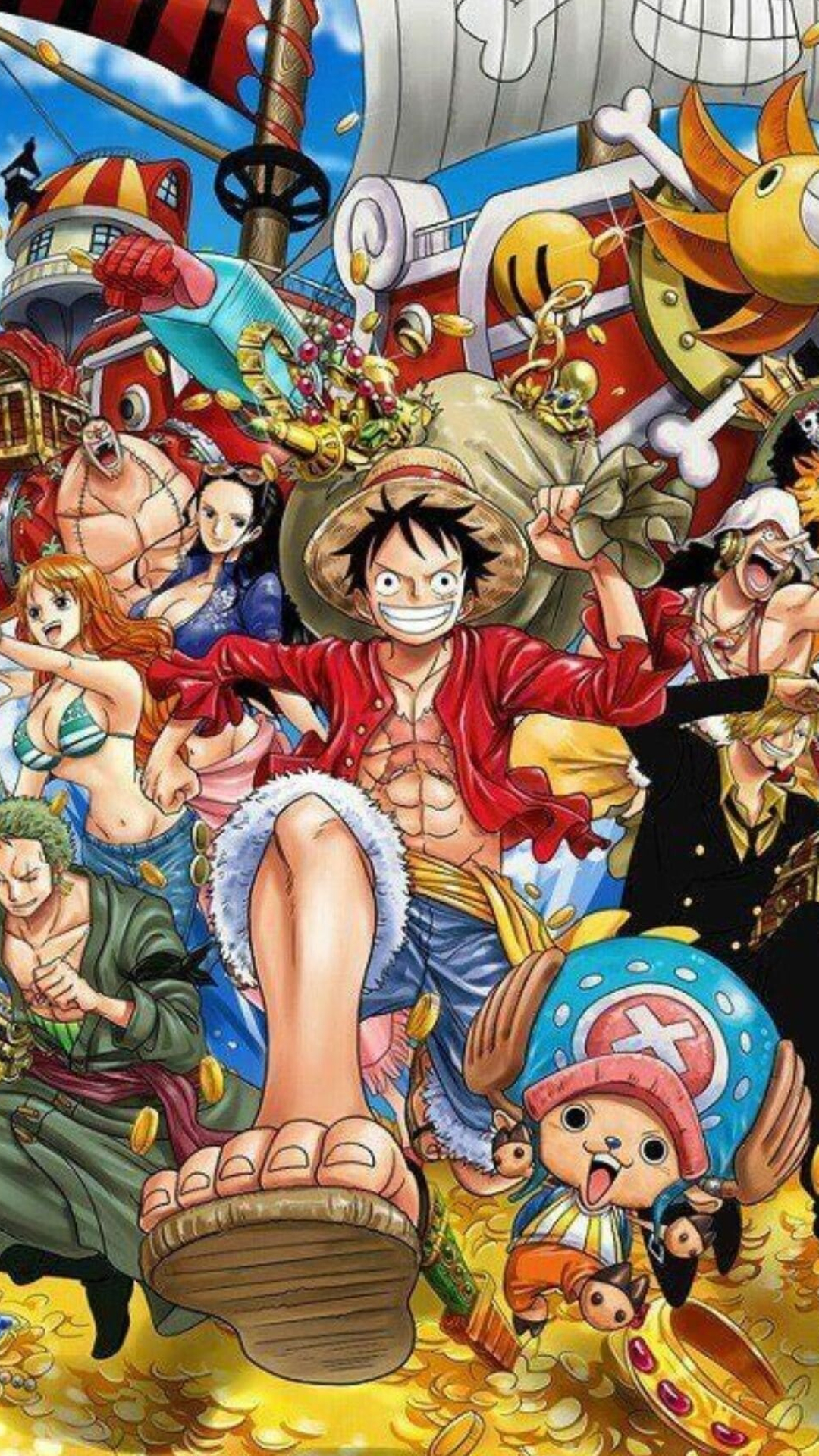 One Piece: The best-selling single-author comic in the world, as acknowledged by the Guinness World Records. 1080x1920 Full HD Wallpaper.