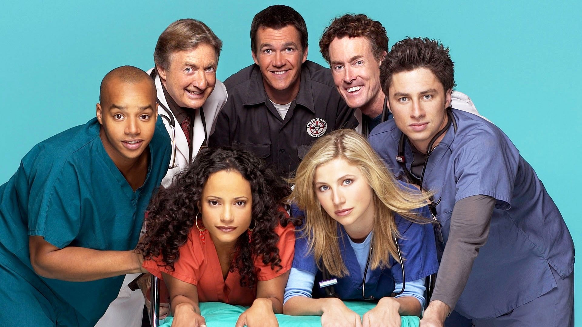 Zach Braff: Scrubs, John Dorian, Created by Bill Lawrence and produced by Doozer and ABC Studios. 1920x1080 Full HD Wallpaper.