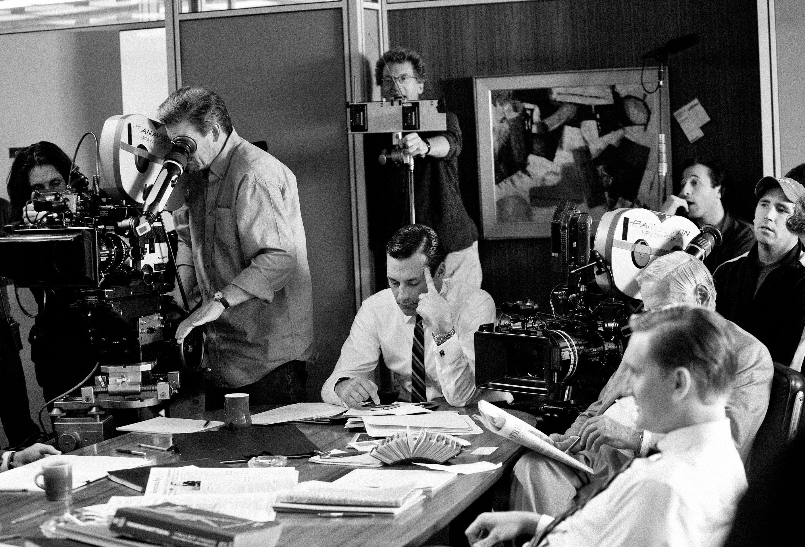 Mad Men (TV Series): Black-and-white, Monochrome, Filming process. 2810x1910 HD Wallpaper.