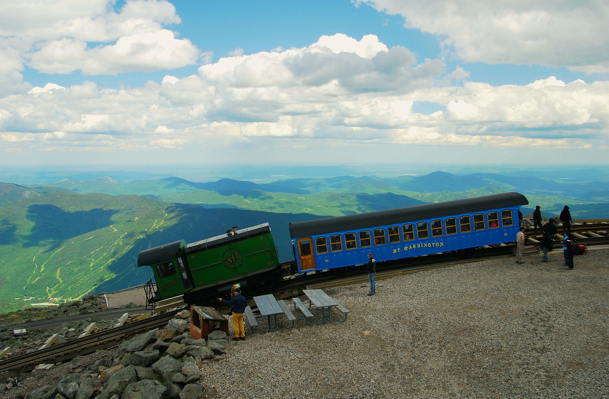 Mount Washington Cog Railway, Scenic train ride, Mountain views, Unique experience, 2140x1410 HD Desktop