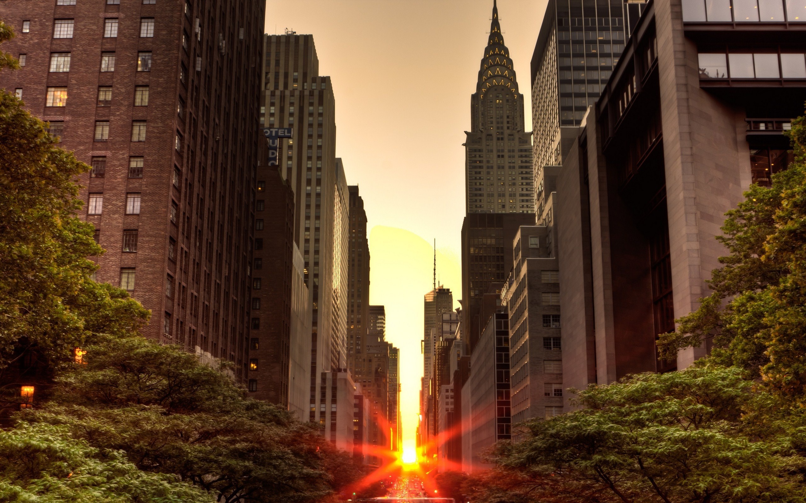 New York Sunset, Skyscrapers sun sunlight, HD wallpaper man, Sunset buildings skyscrapers, 2560x1600 HD Desktop