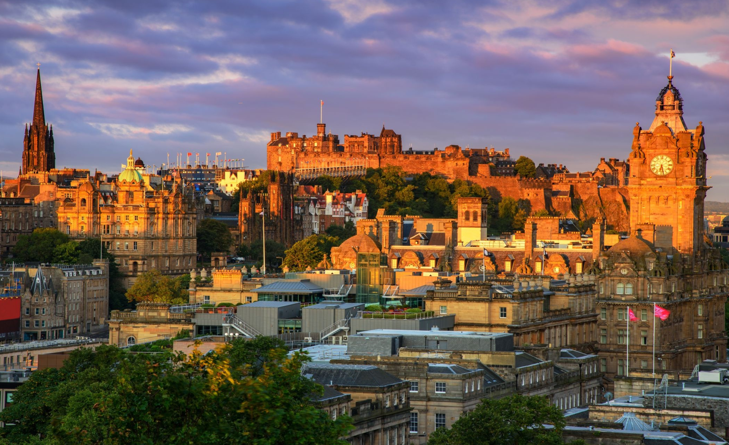 Edinburgh skyline, Scotland, Cityscape wall decal, Desfoli designs, 2330x1420 HD Desktop