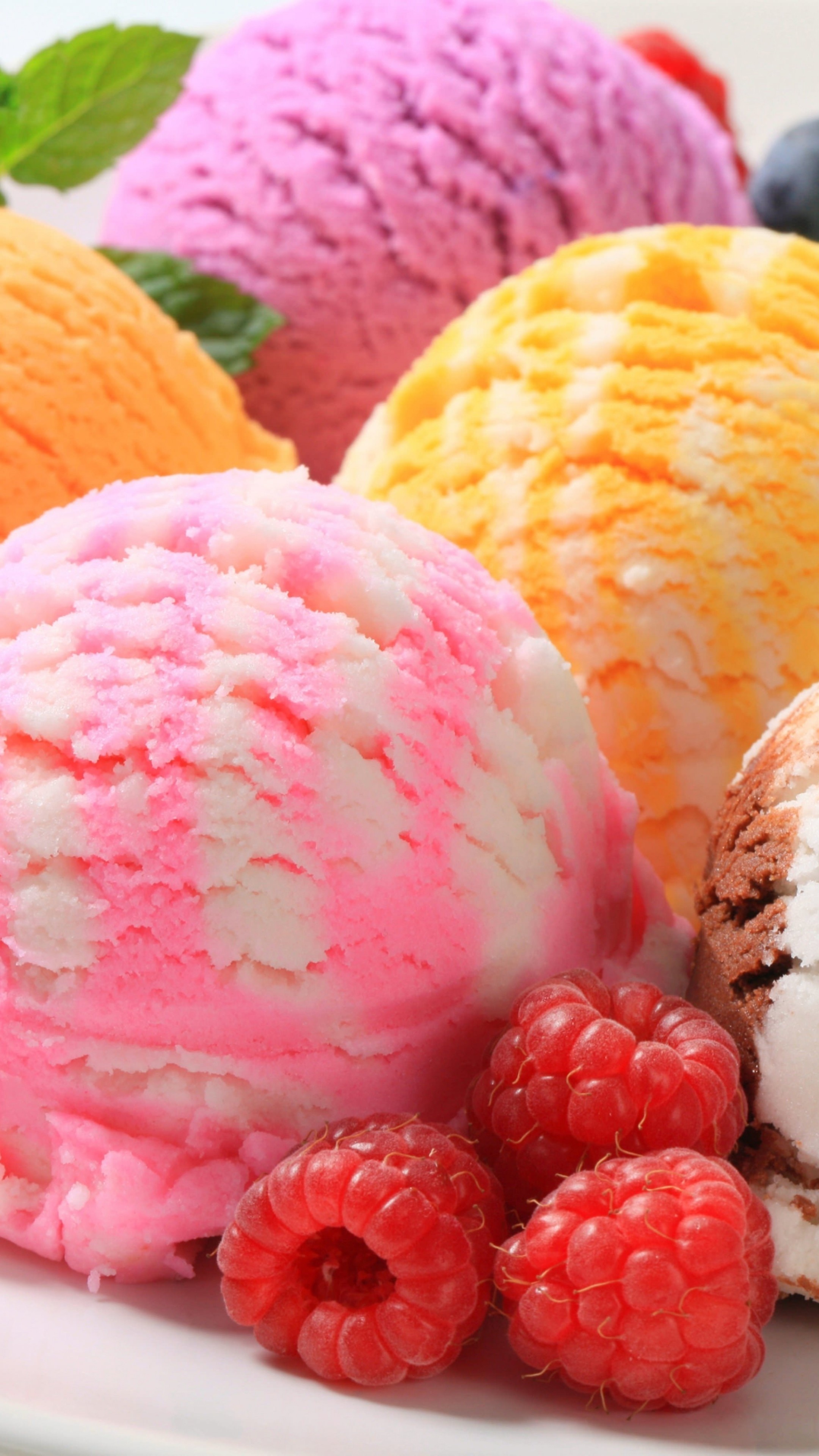 Scrumptious ice cream, Berry bliss, Cool and refreshing, Summertime delight, 2160x3840 4K Phone