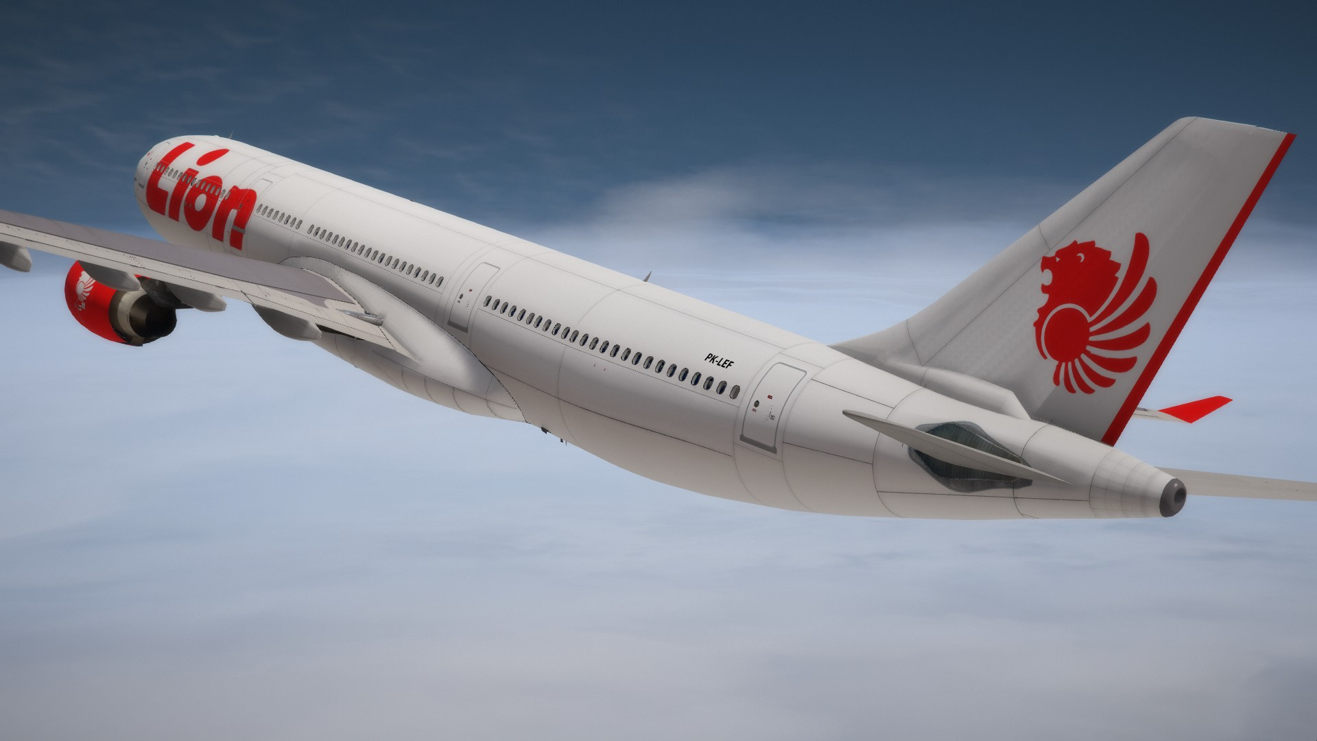 Lion Air livery, A330-300, Lion Air travels, P&W engines, 1920x1080 Full HD Desktop