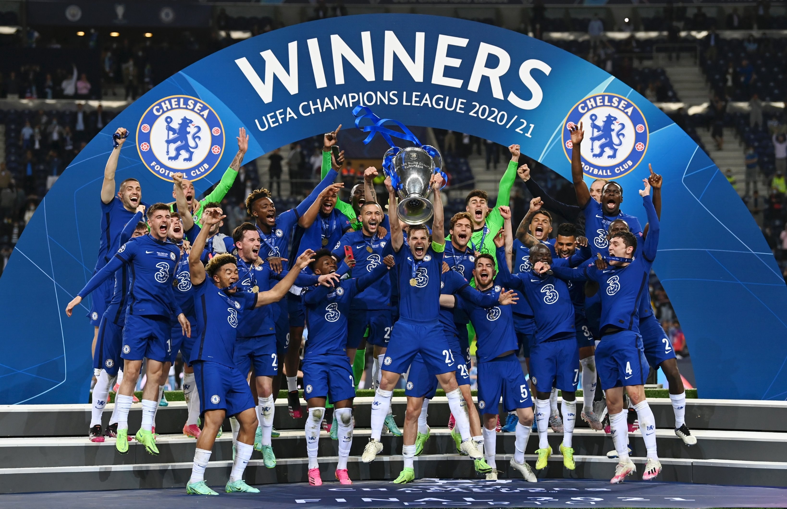 Chelsea: UEFA Champions League winner, 2020/21, Trophy. 3280x2120 HD Wallpaper.