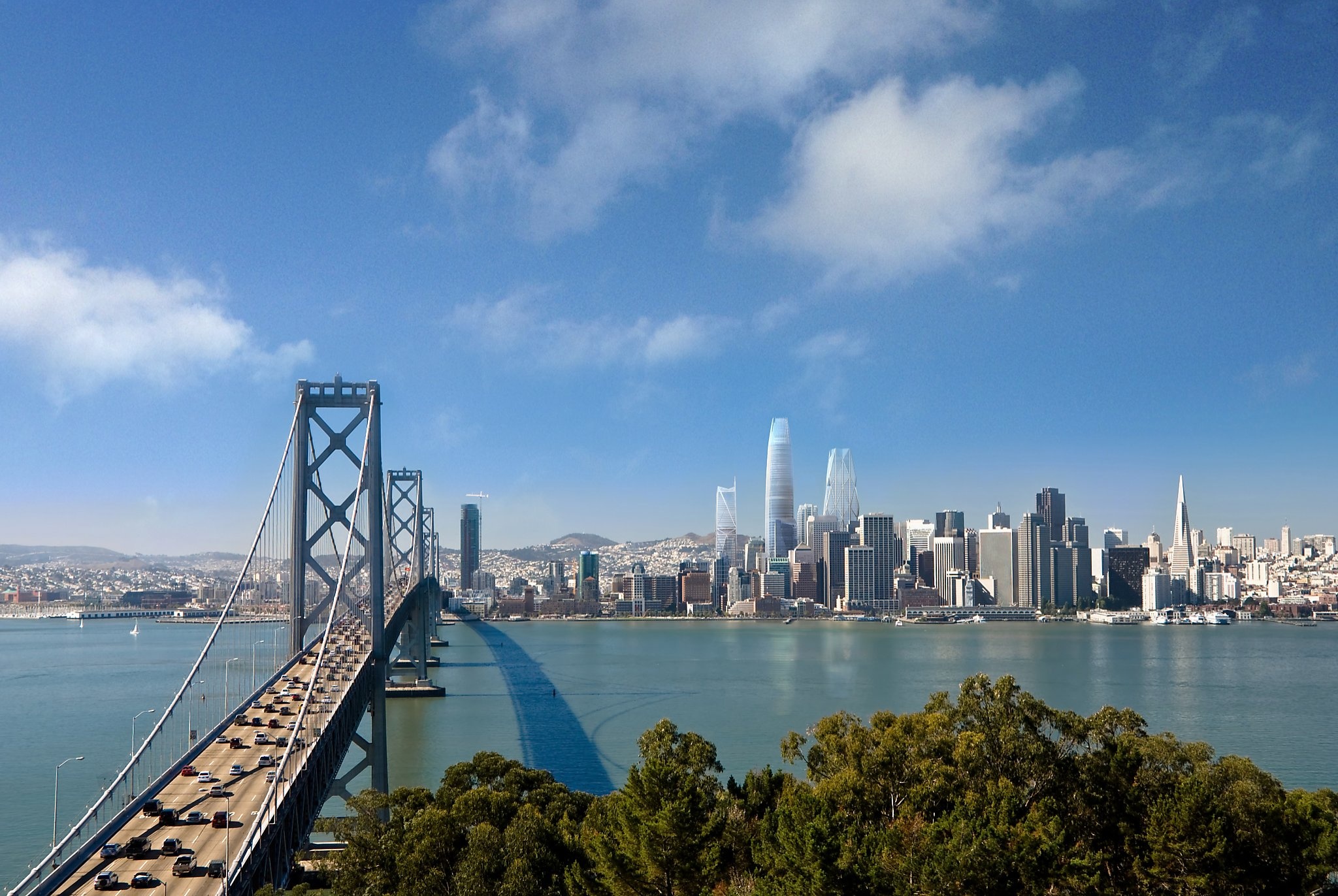 San Francisco Skyline, Skyline planning, Ground-up approach, Urban development, 2050x1380 HD Desktop