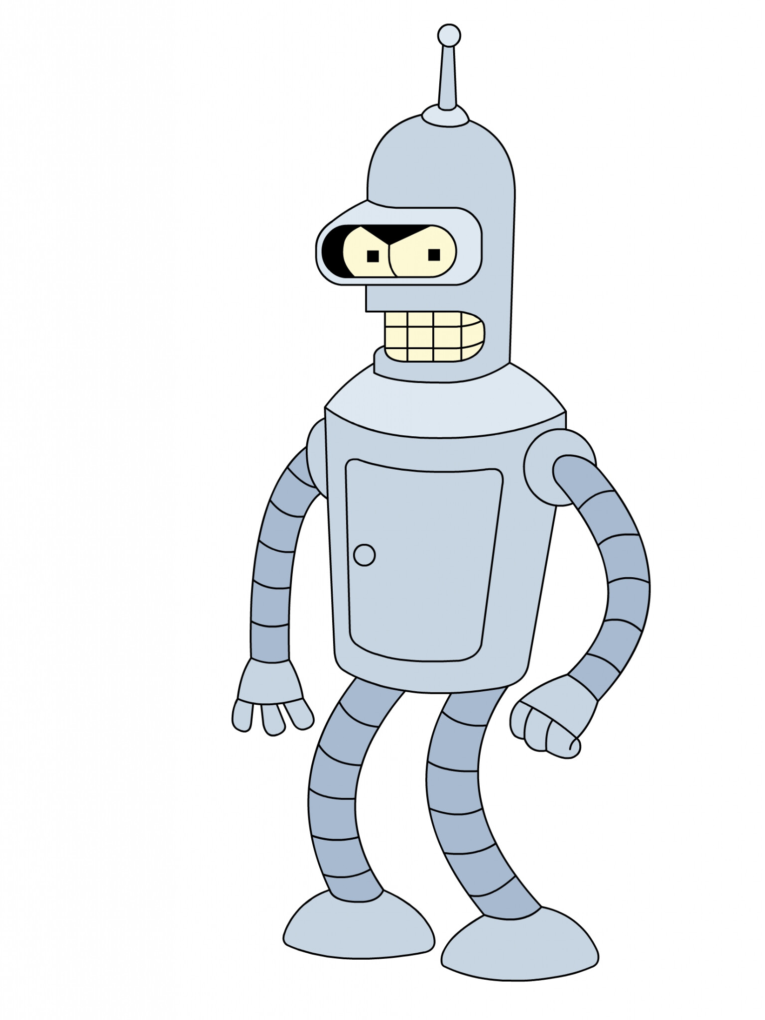 Futurama: Bender, A bending unit created by a division of MomCorp in Tijuana. 1540x2050 HD Background.