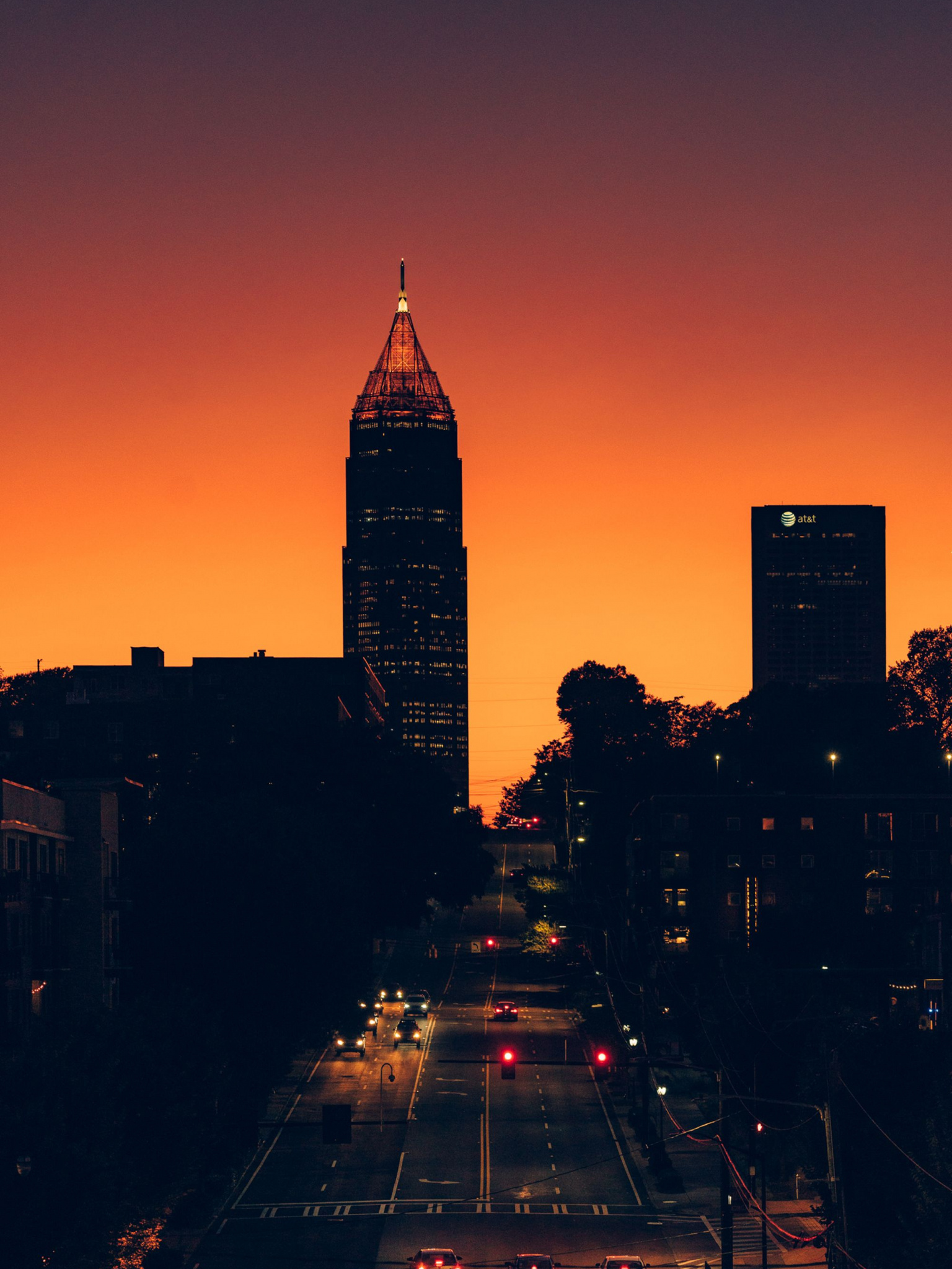 Atlanta skyline, Aesthetic wallpapers, Modern art, Skyline beauty, 1540x2050 HD Phone