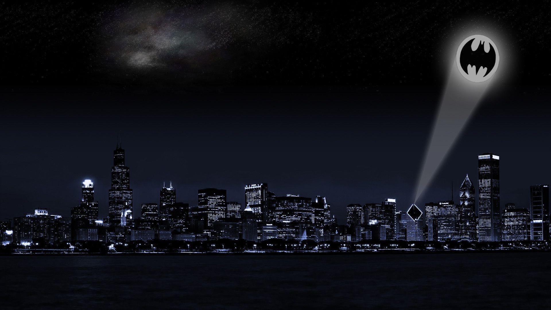 Gotham skyline, City backgrounds, 1920x1080 Full HD Desktop